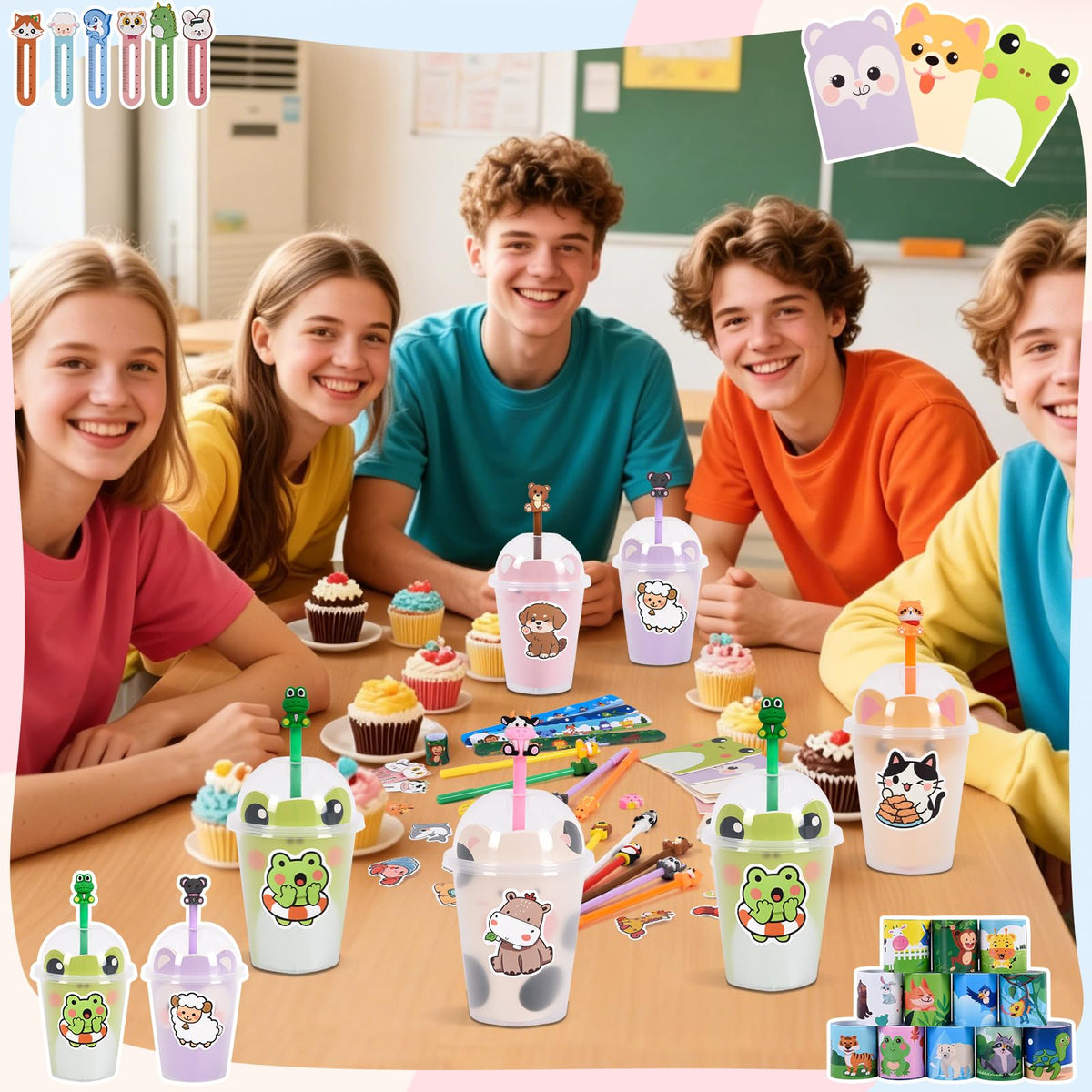 24 Set 244 Pcs Return Gifts for Birthday Party with Cups Gel - Yazetto Official Imagery - 8