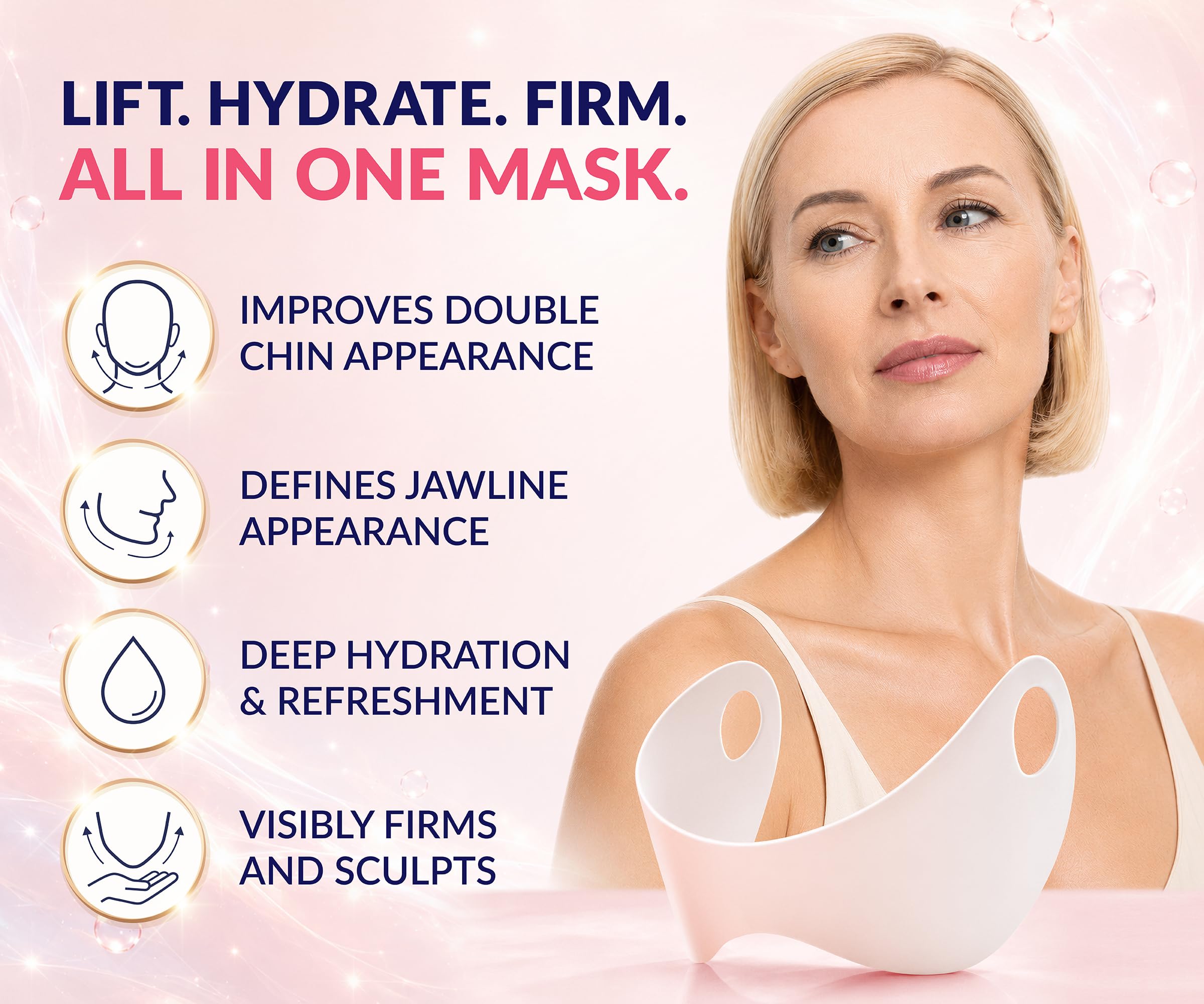 Stylia V Line Lifting Collagen Mask - Lift, Firm & Contour Jawline - T - View 5