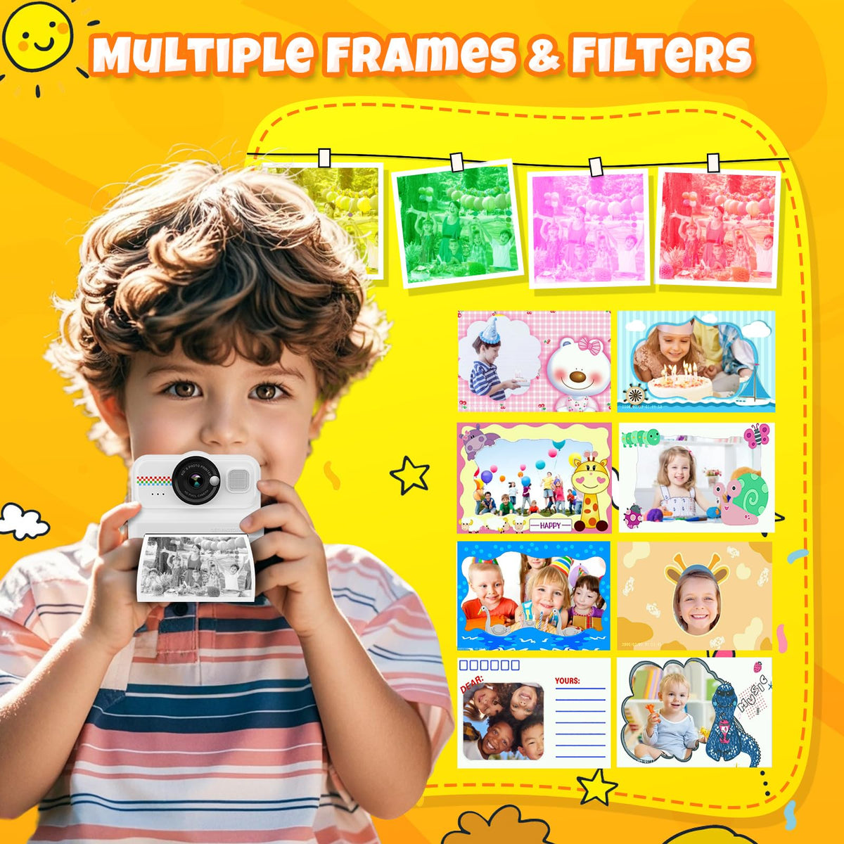 HiMont Kids Instant Print Camera 1080P HD Kids Camera - HiMont Official Imagery - 6