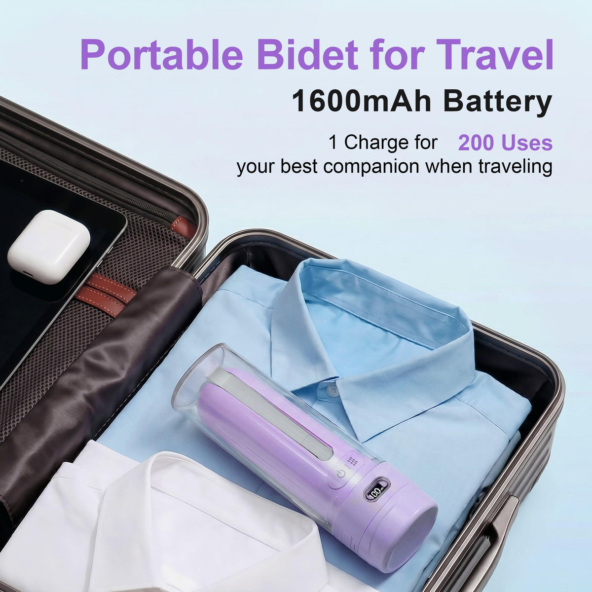 Electric Portable Bidet for Travel Women Feminine Care - WeWi HLTH Official Imagery - 3