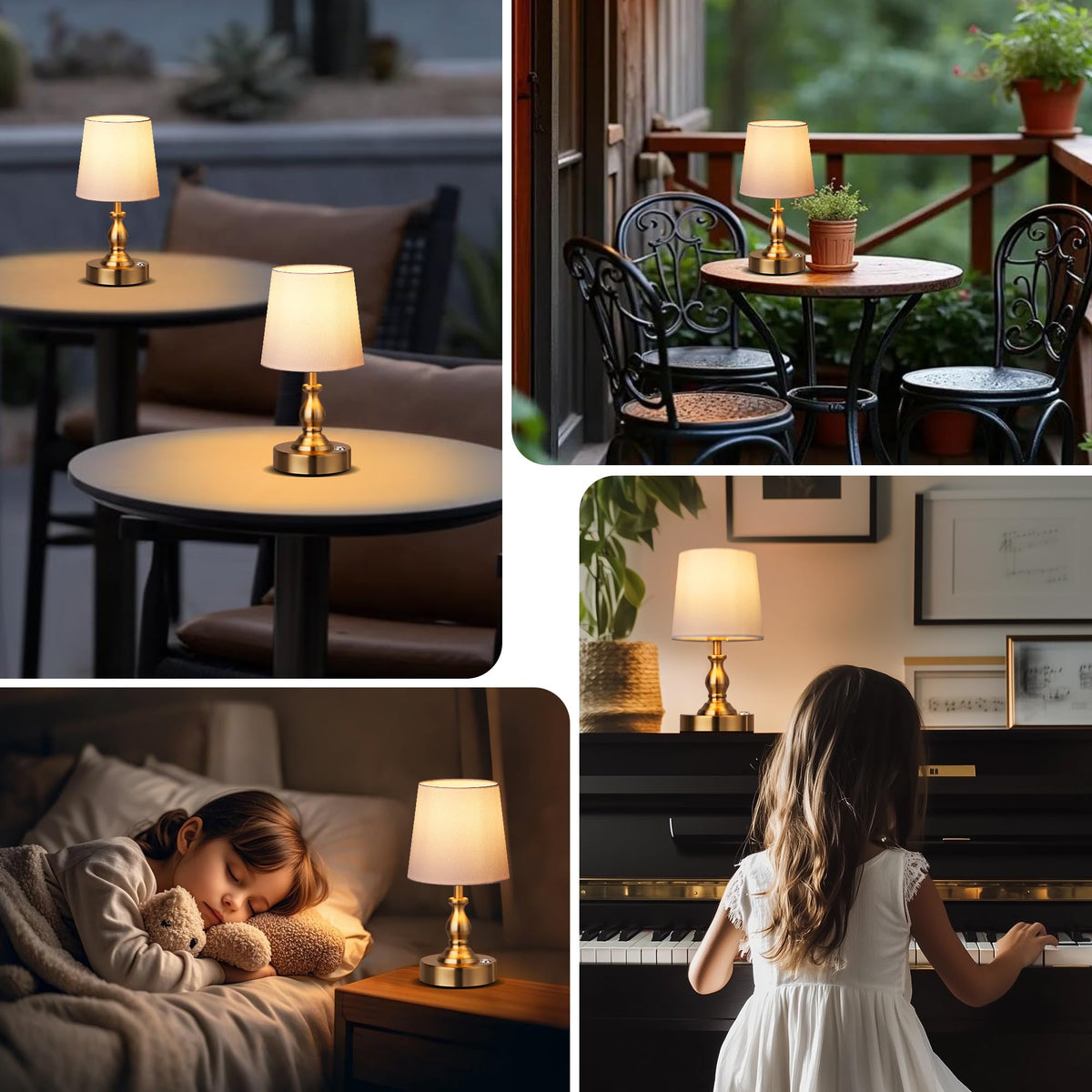 Mini Cordless LED Table Lamp 5200mAh Rechargeable Battery - PARTPHONER Official Imagery - 8