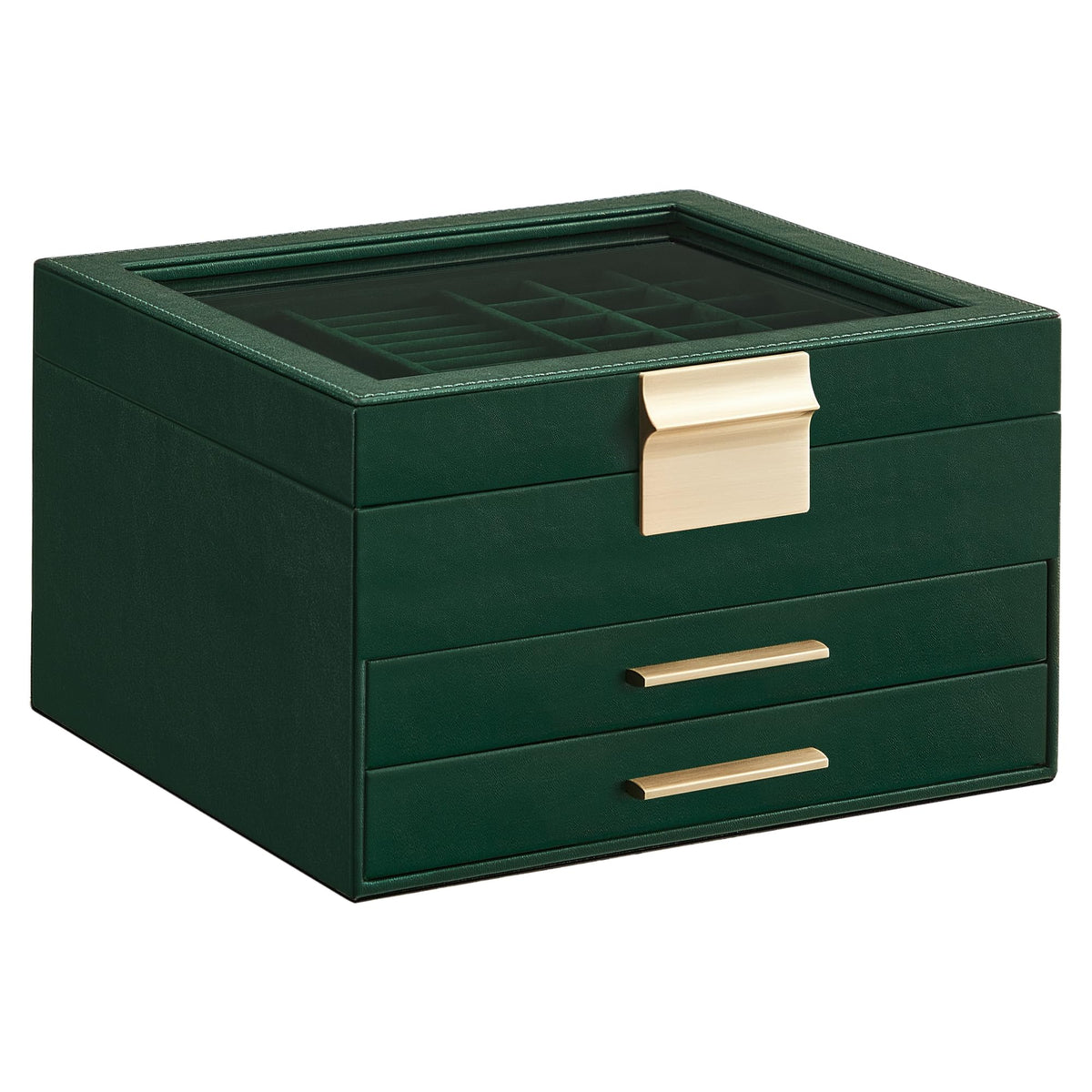 SONGMICS Jewelry Box Organizer 3 Layer Storage with 2 - SONGMICS Official Imagery - 1
