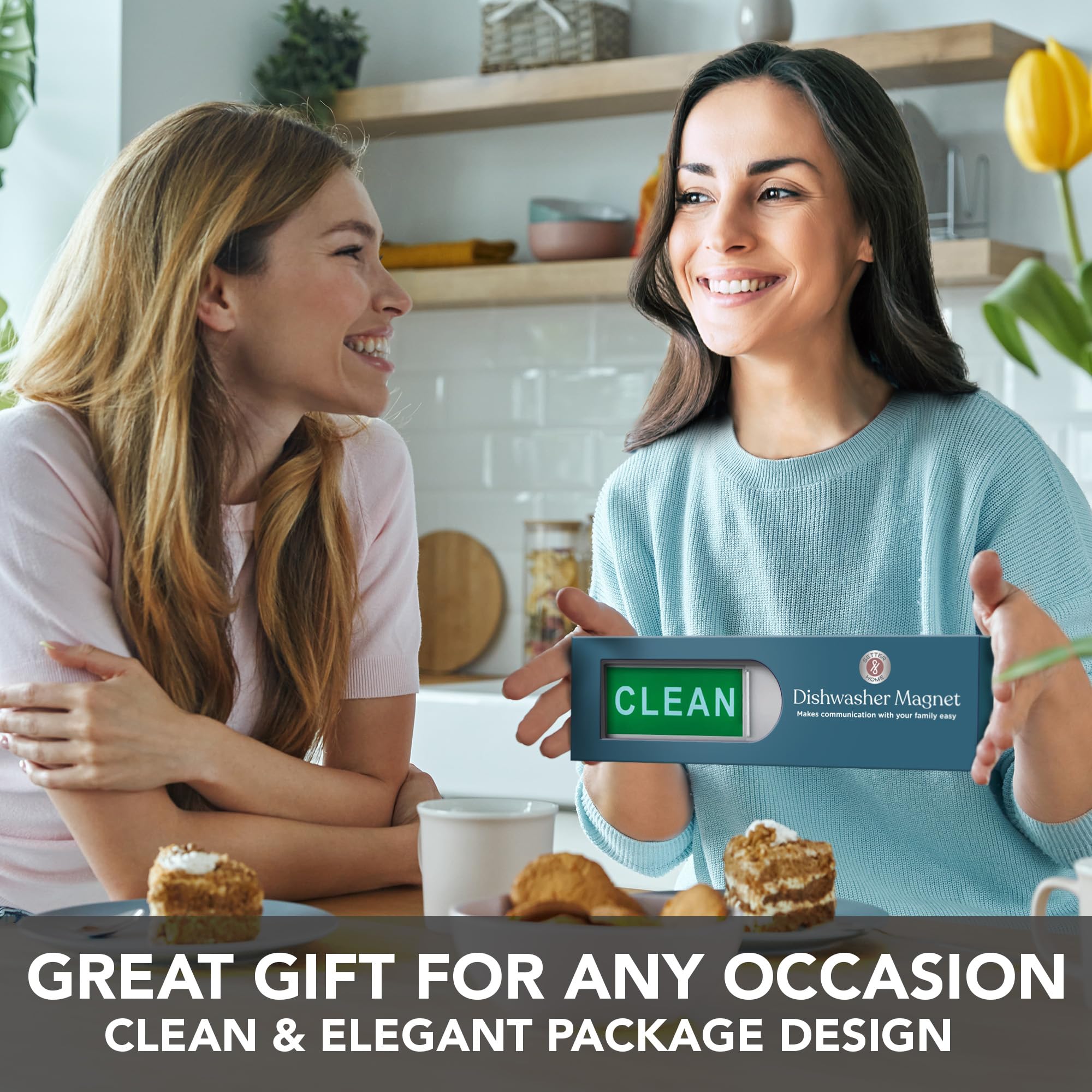 SETTER HOME Premium Clean Dirty Dishwasher Magnet, Dirty Clean Si by SETTER HOME - Angle View 5