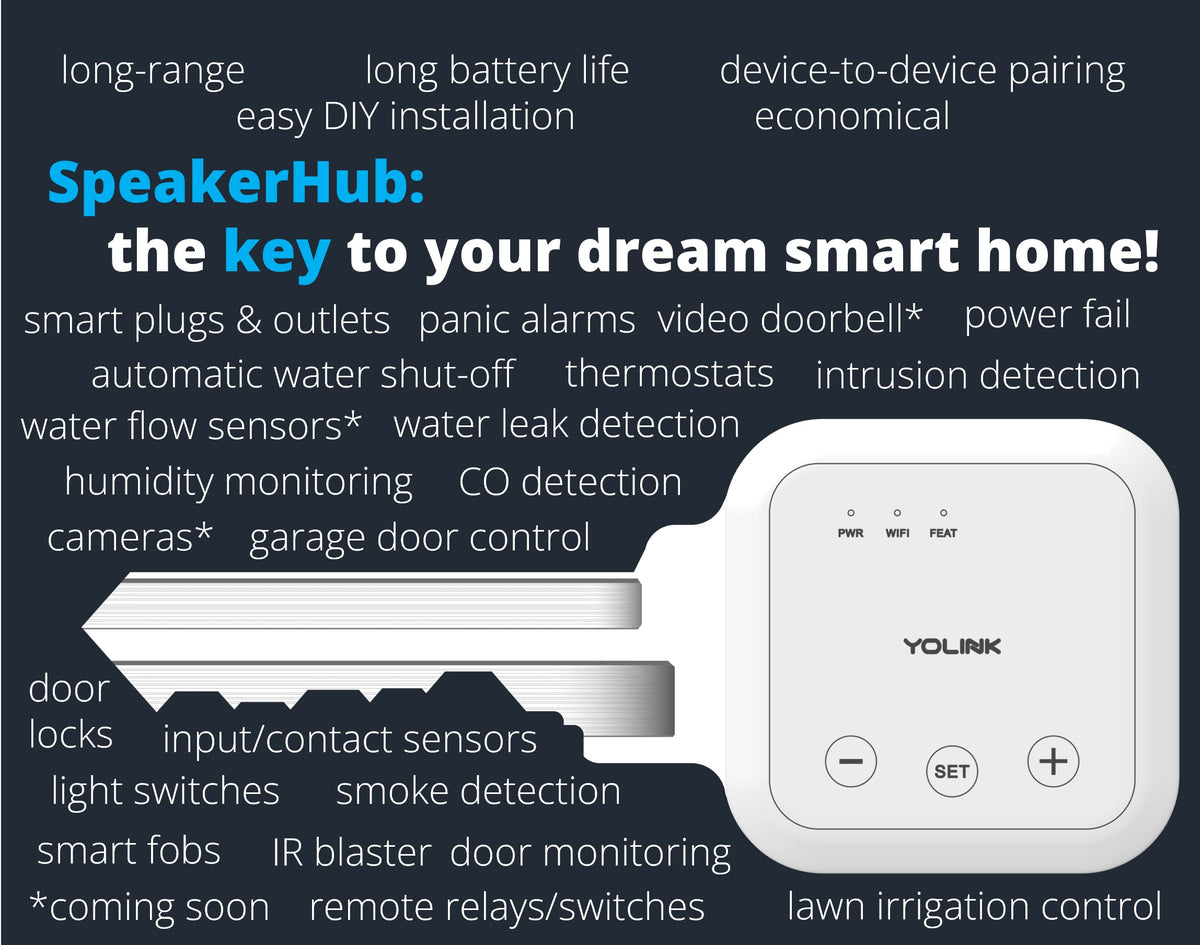 YoLink SpeakerHub Smart Home Hub with Voice Alerts YS1604 - YoLink Official Imagery - 5