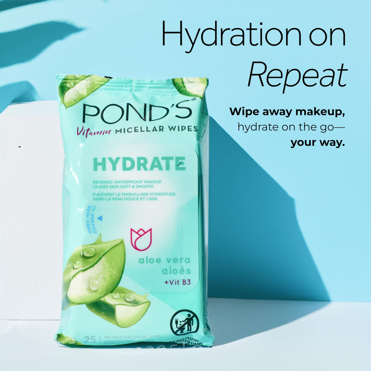 POND S Micellar Makeup Remover Wipes Removes Waterproof - POND'S Official Product Imagery - 7