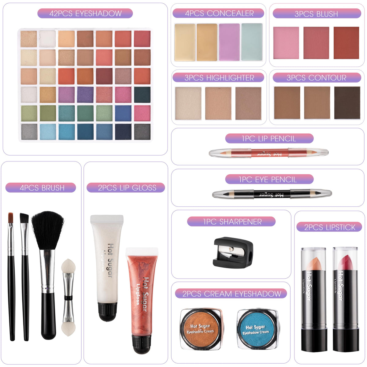 Hot Sugar Teen Makeup Kit for Girls Birthday Gift - Hot Sugar Official Imagery - 4