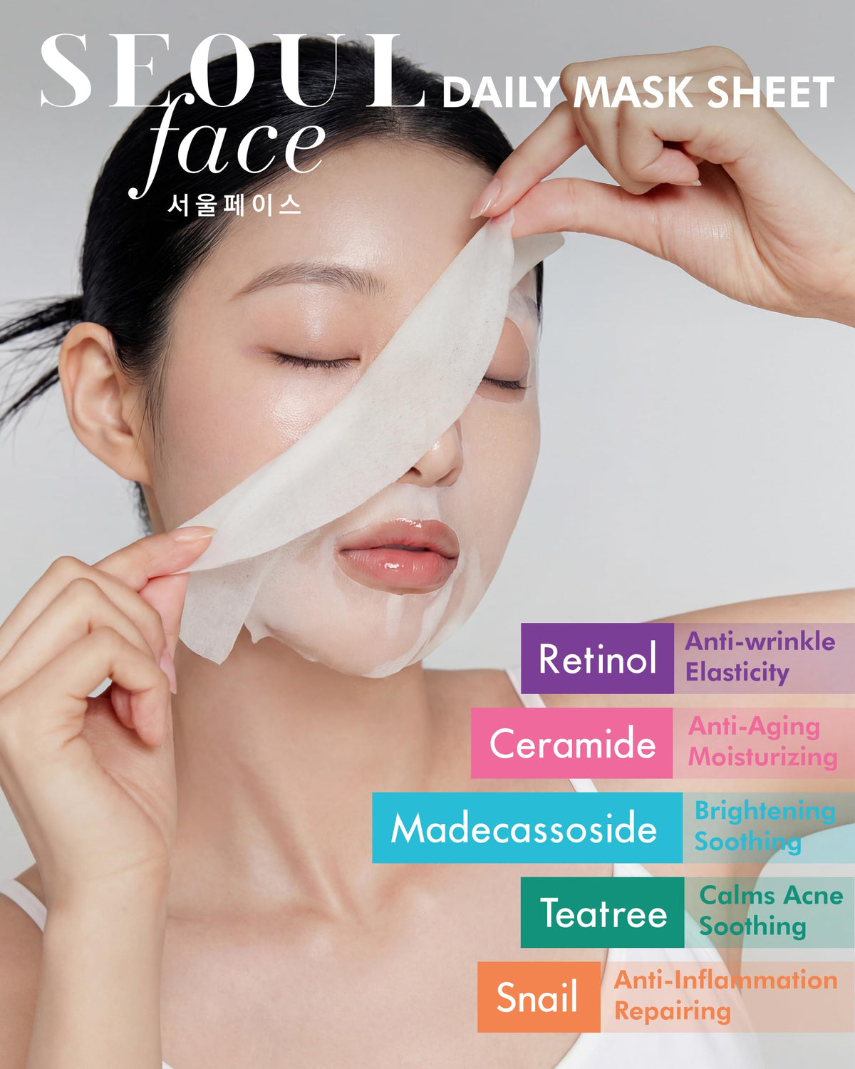 DERMAL Korean Cica Madecassoside 5 Minute Daily Sheet Mask - DERMAL Official Imagery - 8