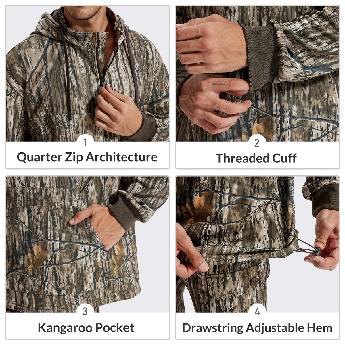 LOOGU Hunting Hoodies for Men Fleece Lining Performance - LOOGU Official Imagery - 5
