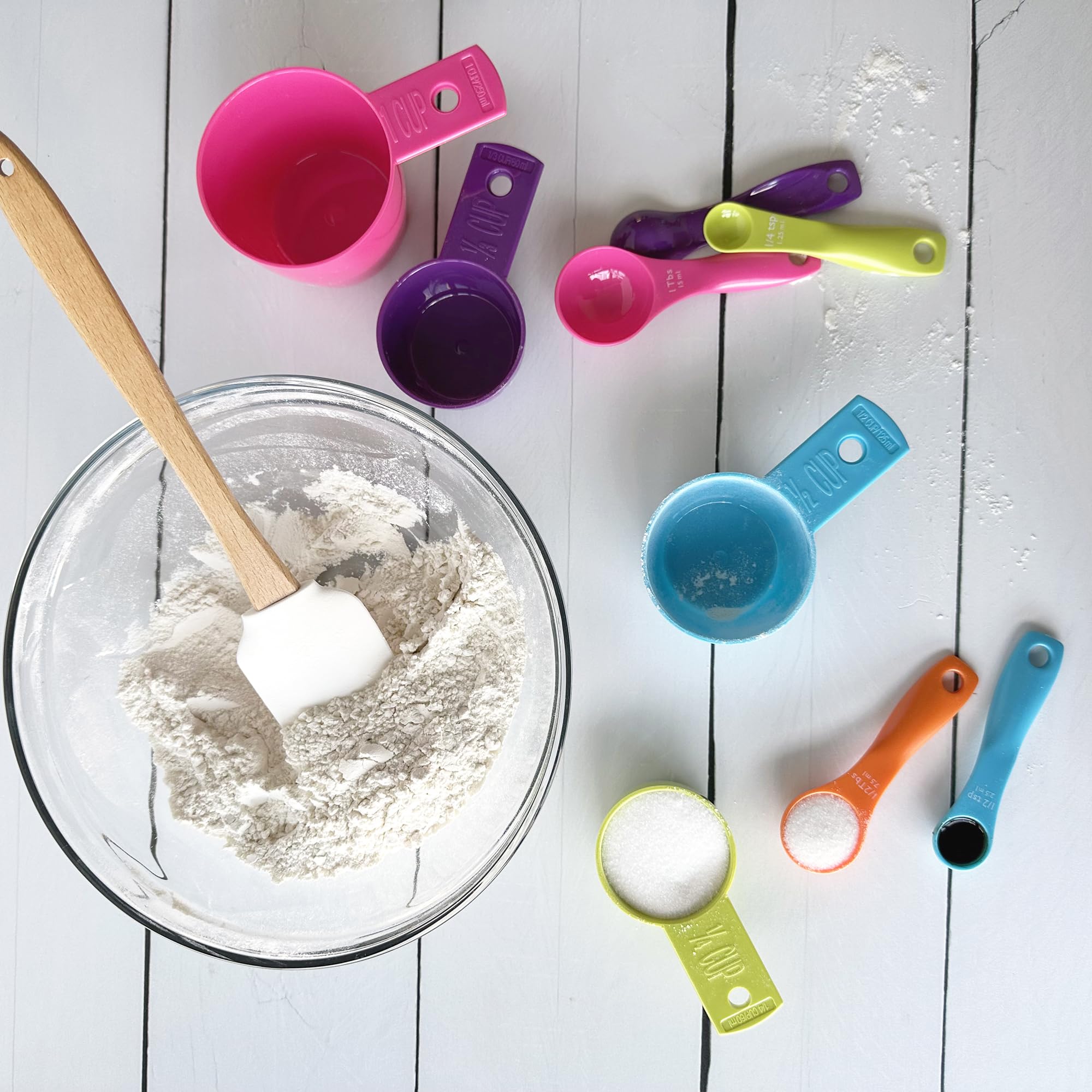 R&M International Colorful Measuring Spoons, 5-Piece Set - View 3