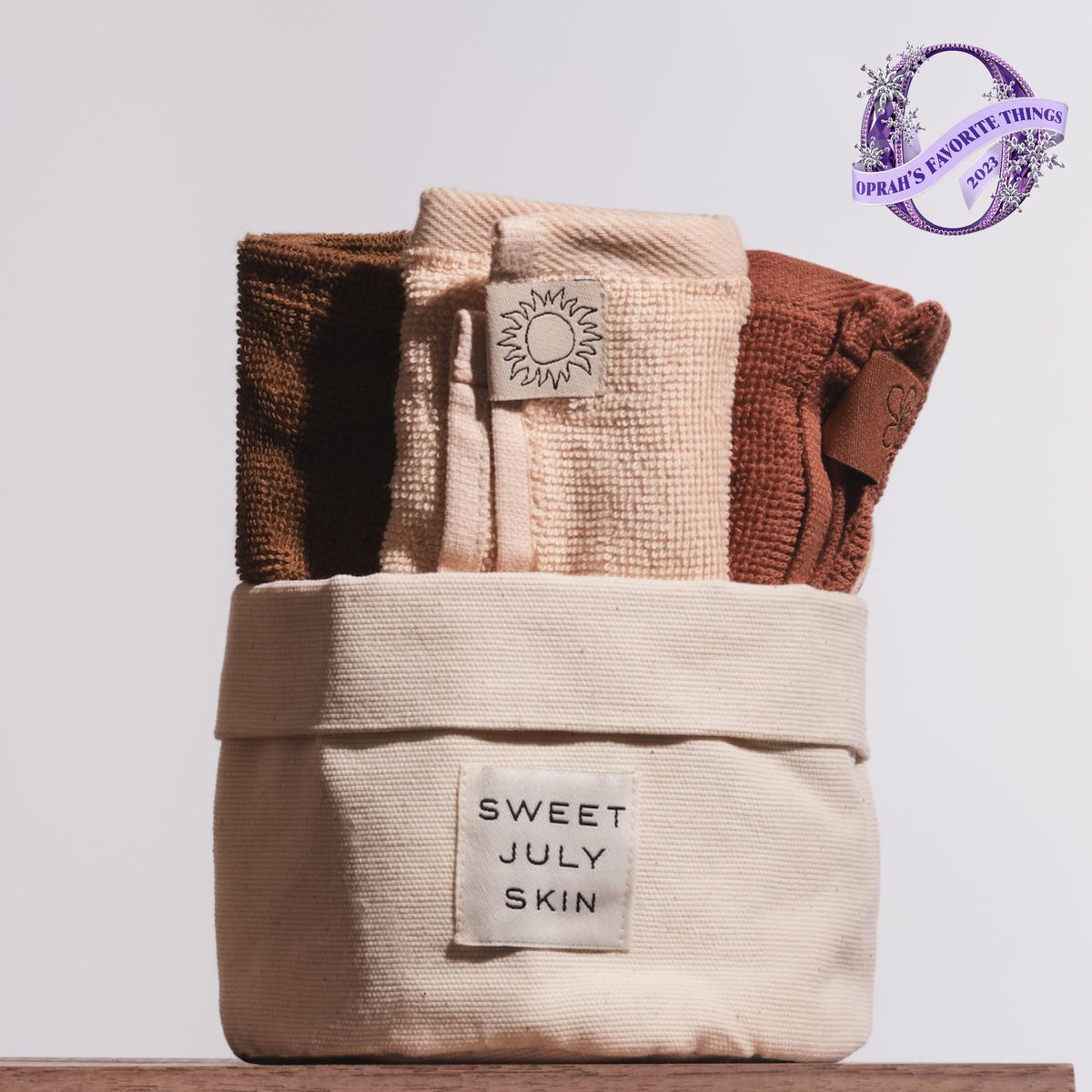 Skin Face Towel Set Day Night Makeup Removal 100 Cotton Soft - SWEET JULY Official Imagery - 5