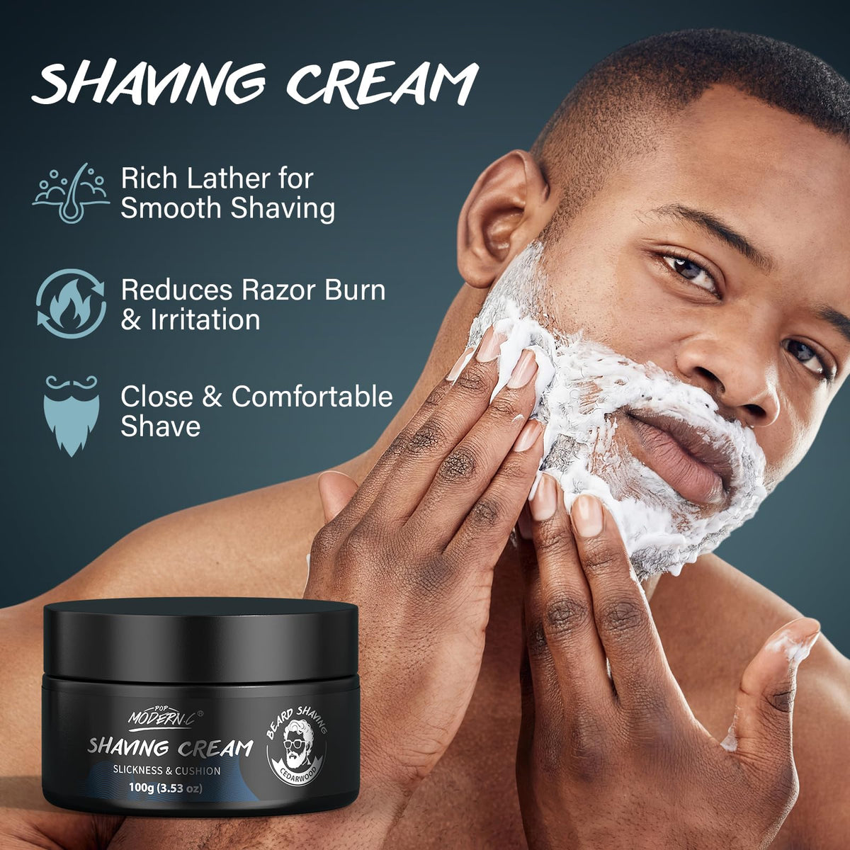 8Pcs Shaving Kit for Men Gift Basket for Christmas Birthday - POP MODERN.C Official Imagery - 5