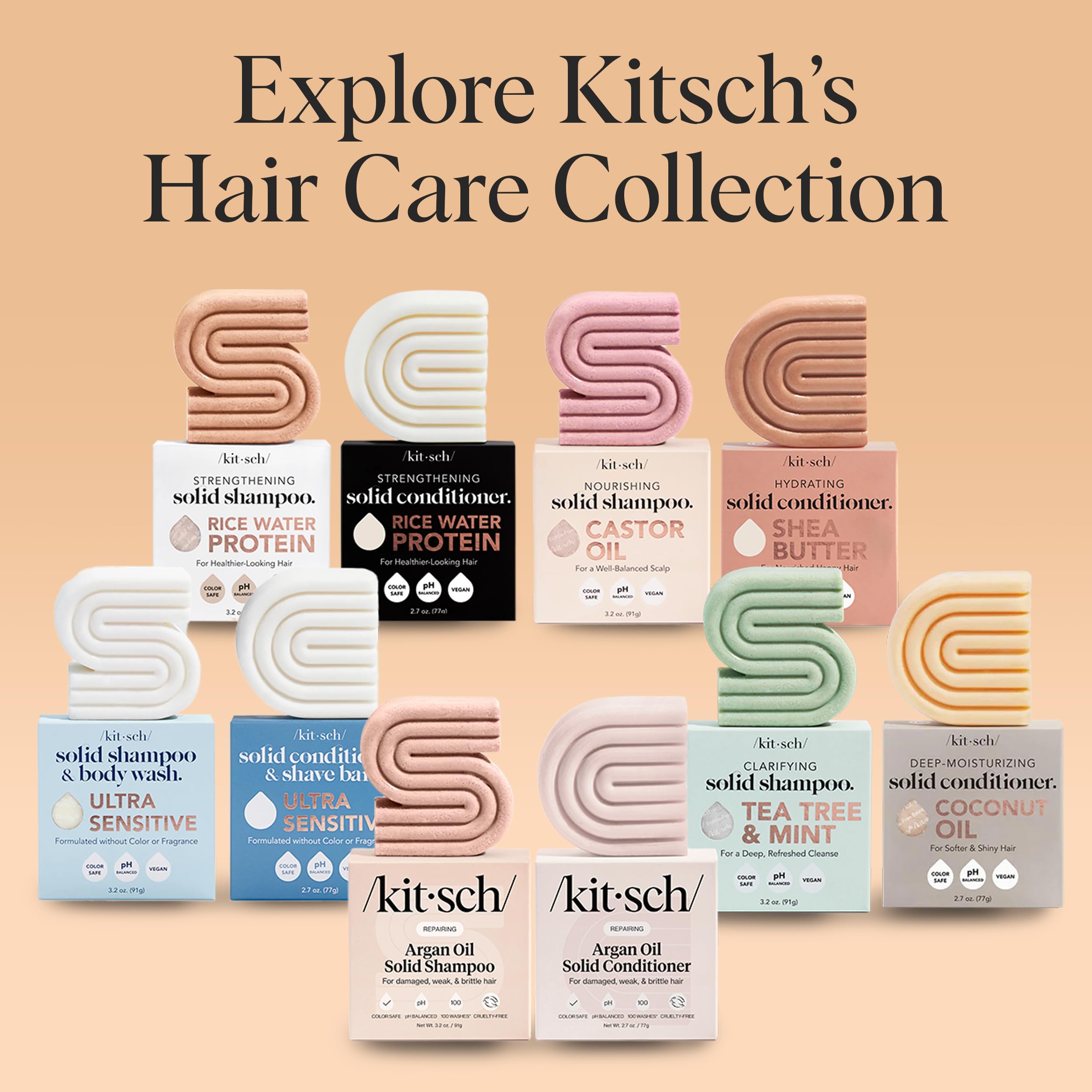 Kitsch Argan Oil Conditioner Bar Soap for Hair Growth – , 2 - Kitsch Official Product View 9