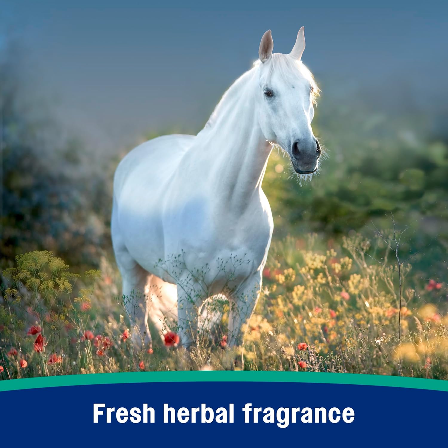 Farnam Nature’s Defense botanical fly repellent concentrate in a 32 oz water-based spray bottle.