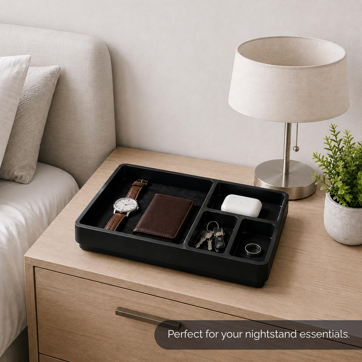 Dresser Trays Organizer for Bedroom 13x8 Multi Compartment - AdouCherI Official Imagery - 3