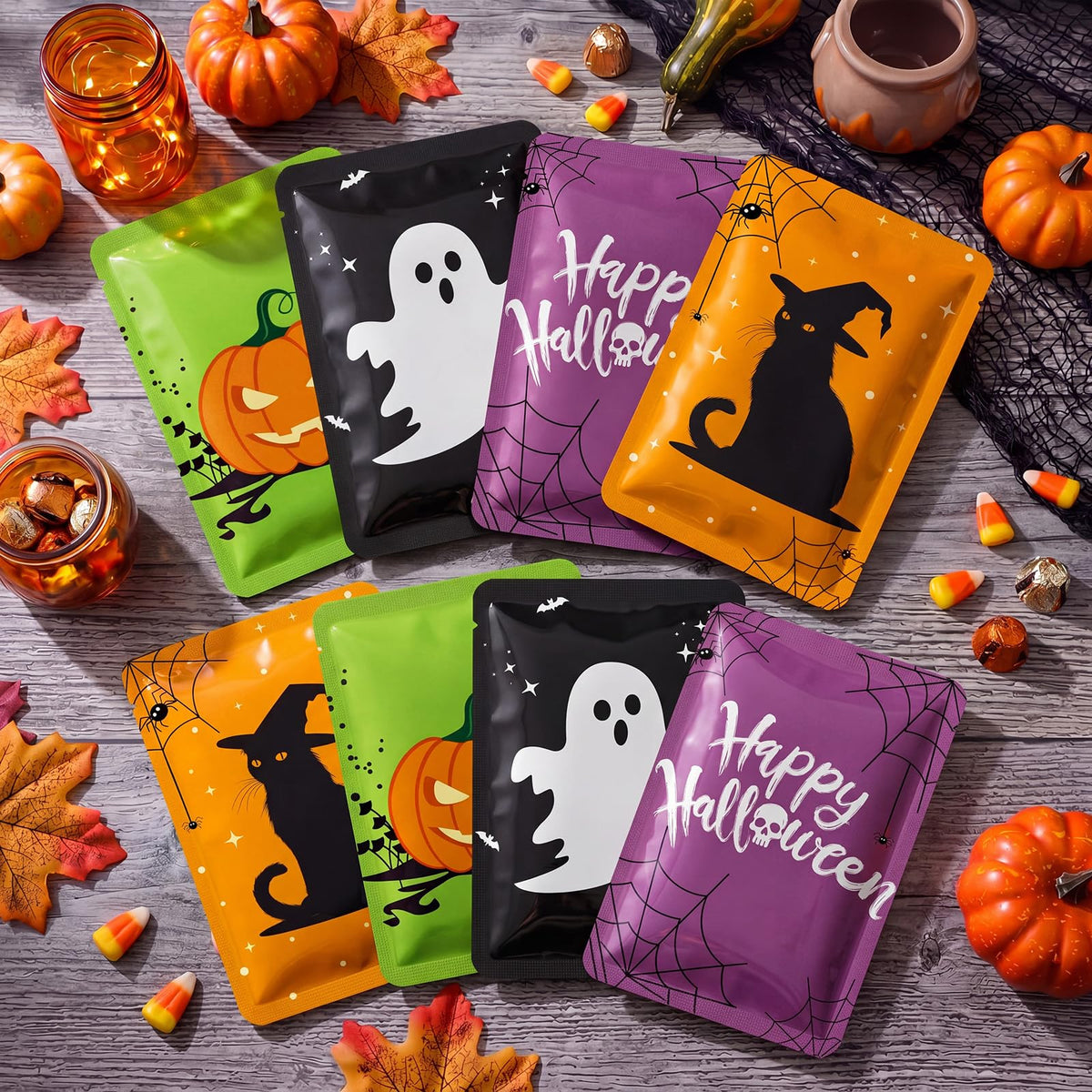 Batiyeer 12 Pcs Halloween Facial Mask Gift Spooky Basket - Batiyeer Official Imagery - 4