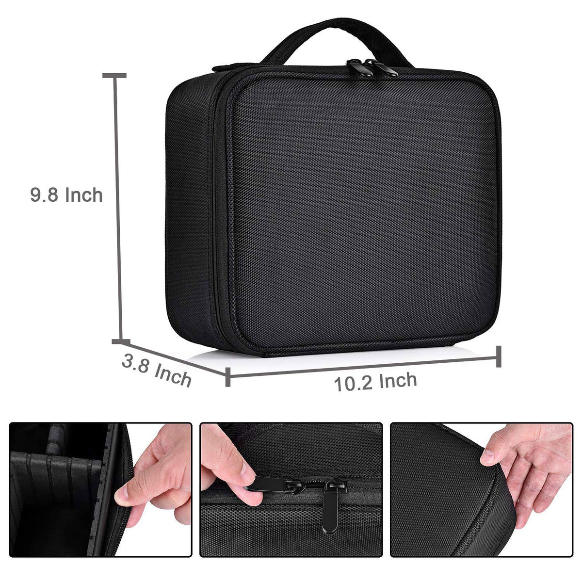 Travel Makeup Case Cosmetic Train Case Organizer Portable - Bvser Official Imagery - 4