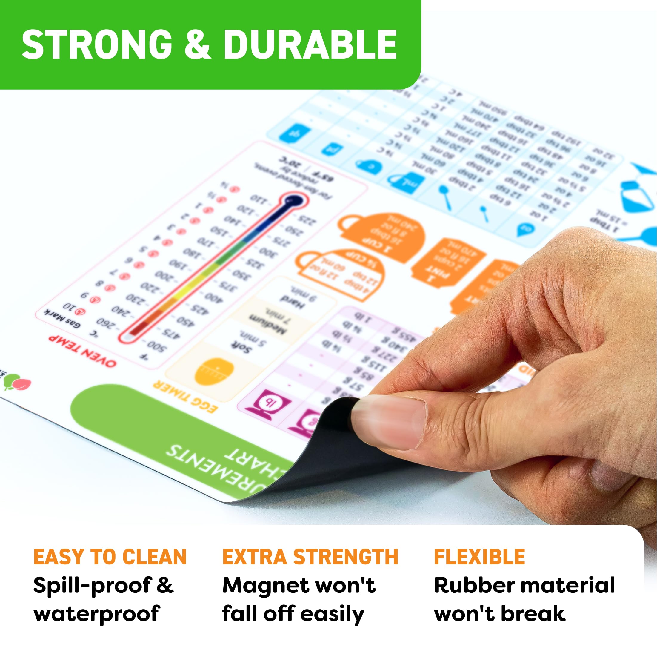 Momo & Nashi Kitchen Conversion Chart Magnet 1pc - Baking Supplies & A - View 7