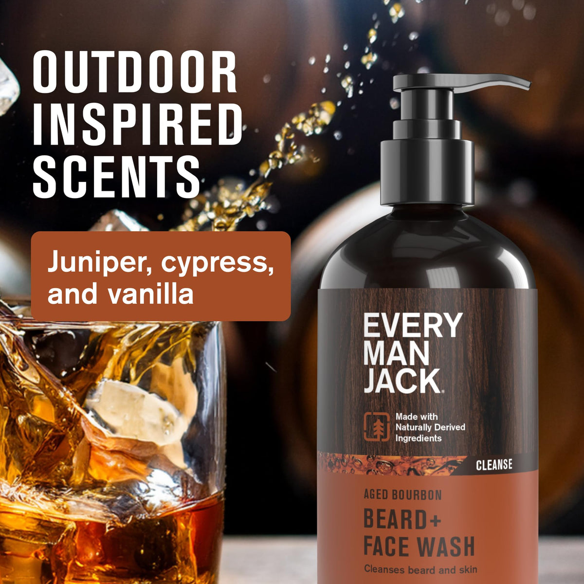 Every Man Jack Complete Beard Care Kit for Men Aged Bourbon - Every Man Jack Official Imagery - 5