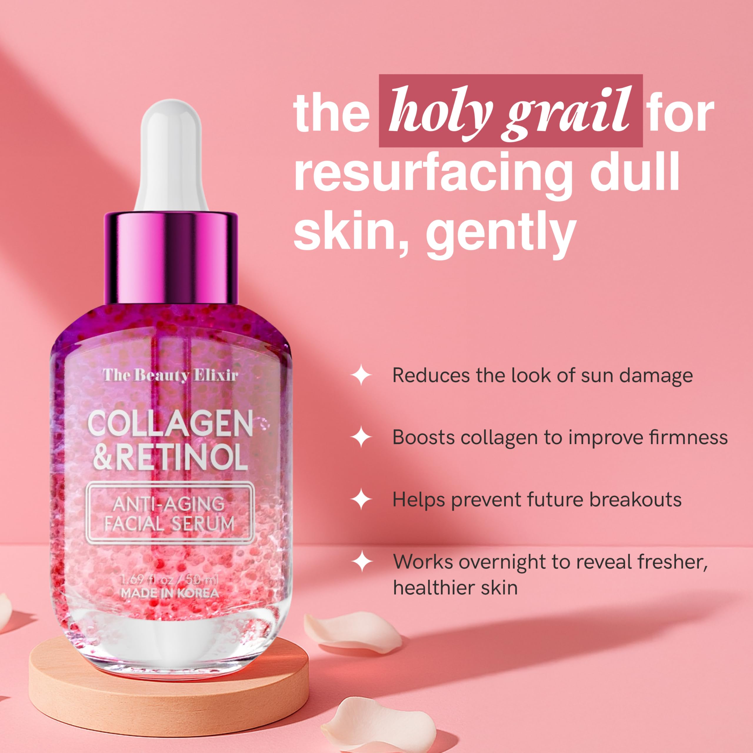 The Beauty Elixir Collagen &amp; Retinol Serum For Face - The Beauty Elixir