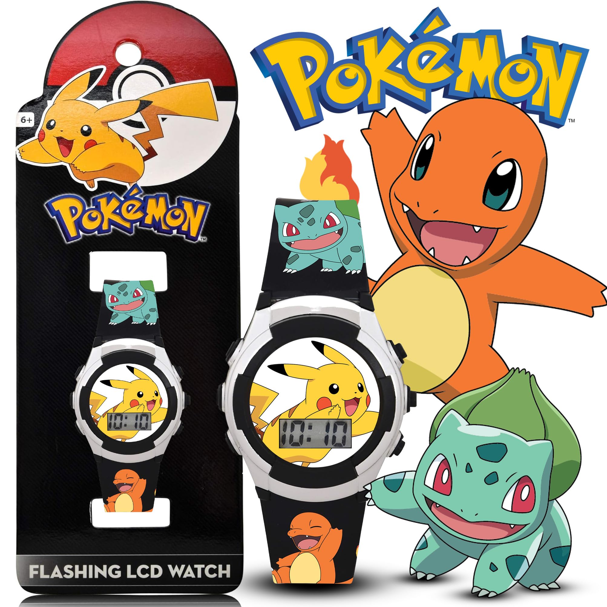 Accutime Kids Pokemon Digital LCD Quartz Watch for Boys, Girls, and Ad - View 2