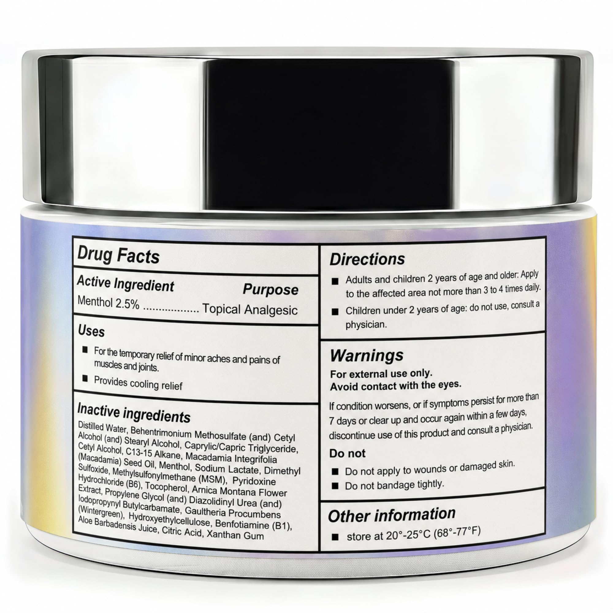 Purple Canyon Nerve Cream for Neuropathy Feet & Legs 2 oz