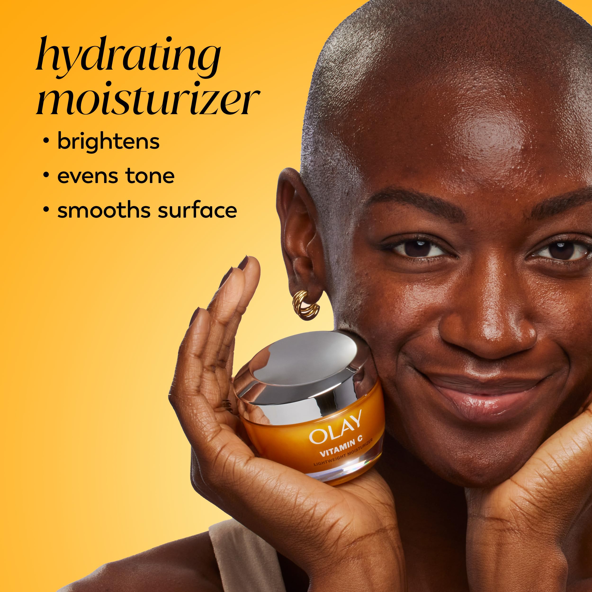 Olay Vitamin C Face Moisturizer, Brightening Cream for Women, - Olay