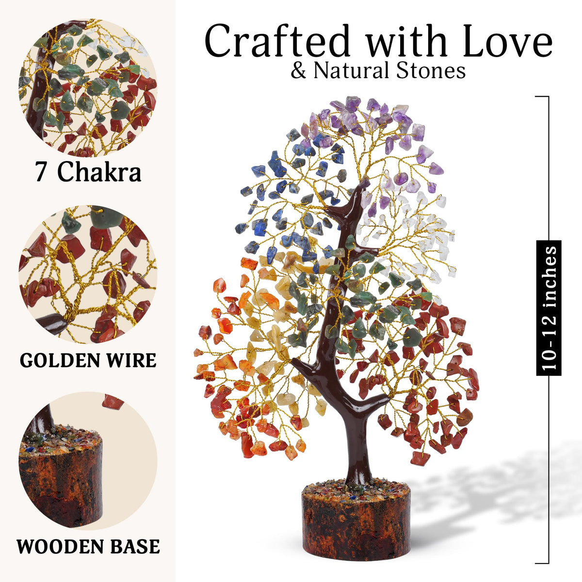 FASHIONZAADI 7 Chakra Crystal Tree of Life Birthday Gifts - FASHIONZAADI Official Imagery - 3