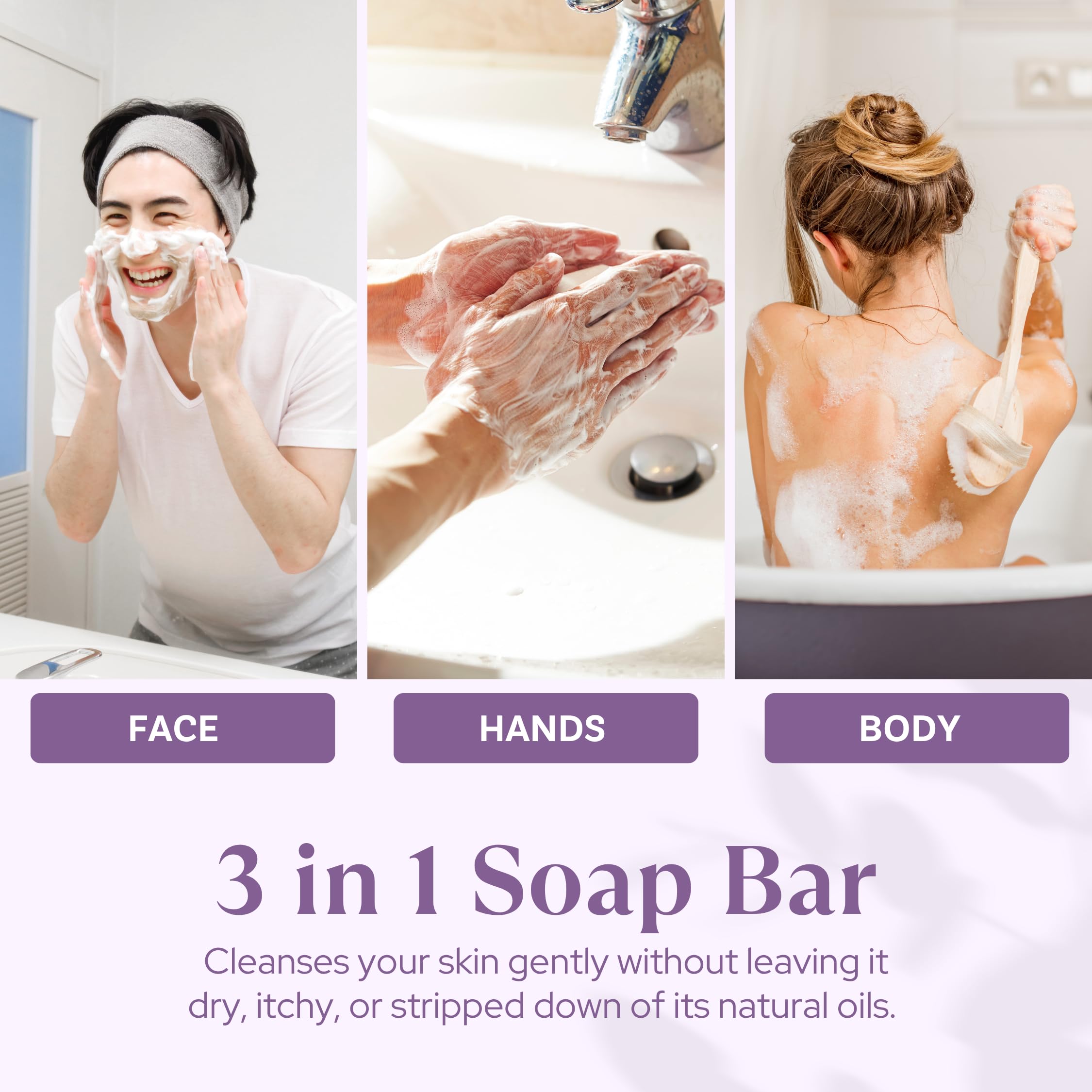 Wavertree & London Lavender Scented Natural Soap Bars (Pack of 2), 7oz Moisturizing French Triple Milled Soap Bars enriched with shea butter - Pure Plant Oil Bath & Body Bar for All Skin Types - Wavertree & London Official Product View 5