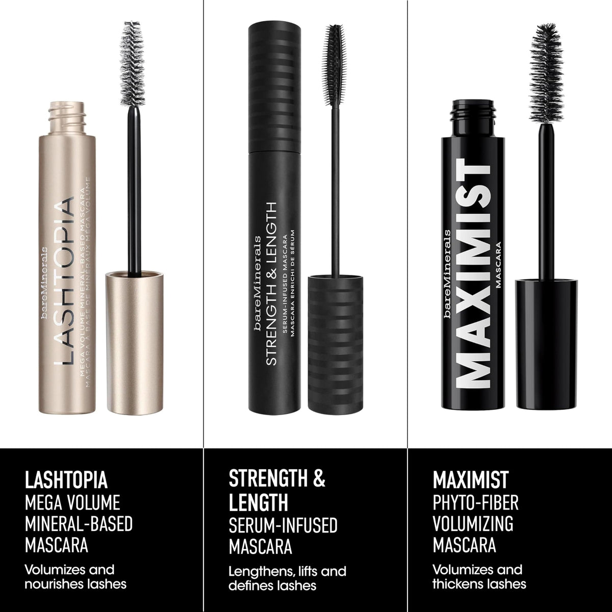 bareMinerals Lashtopia Mega Volume Mascara Ultimate Black 0 - Premium Selection Official Imagery - 7