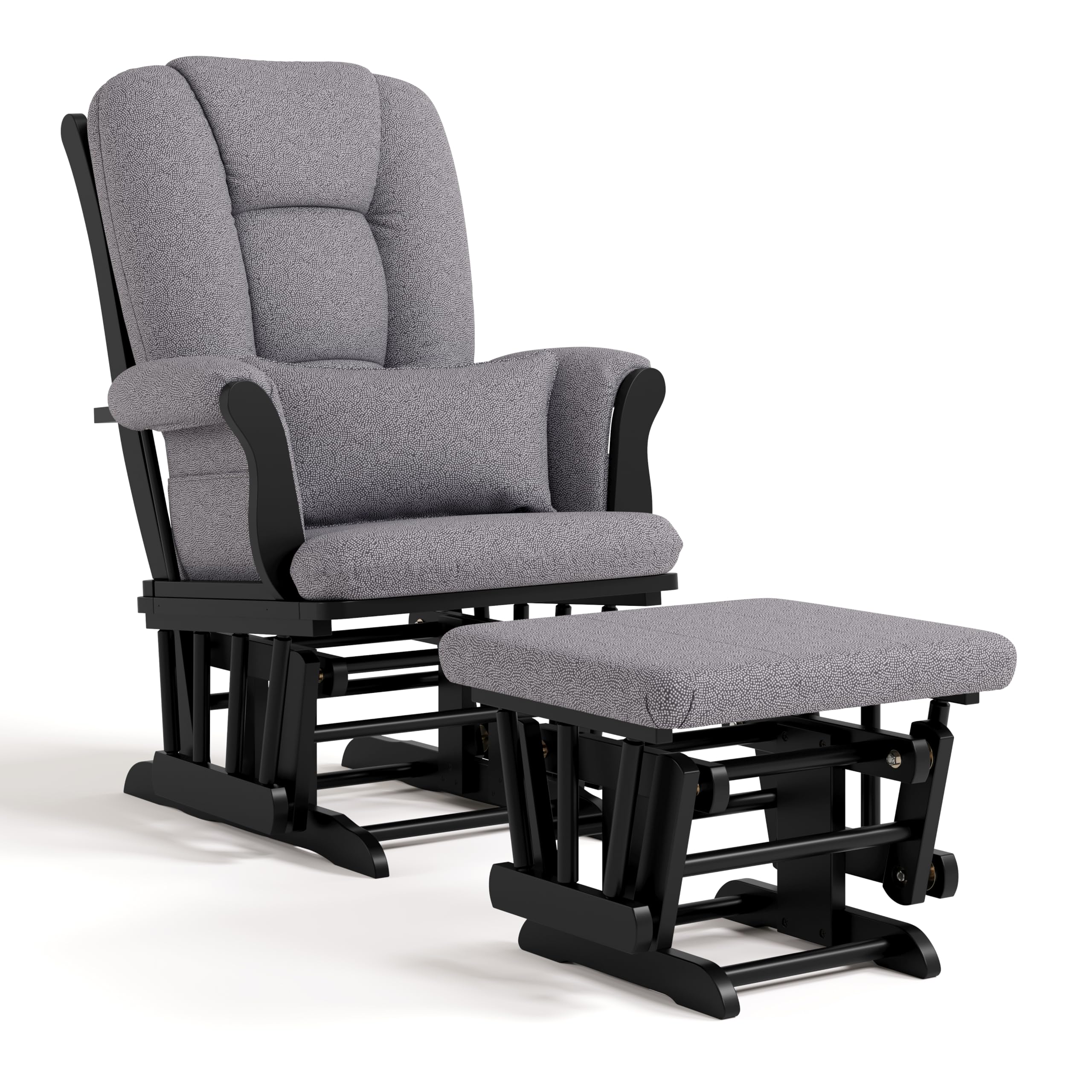 Storkcraft Tuscany Glider &amp; Ottoman and Lumbar Pillow, - Storkcraft
