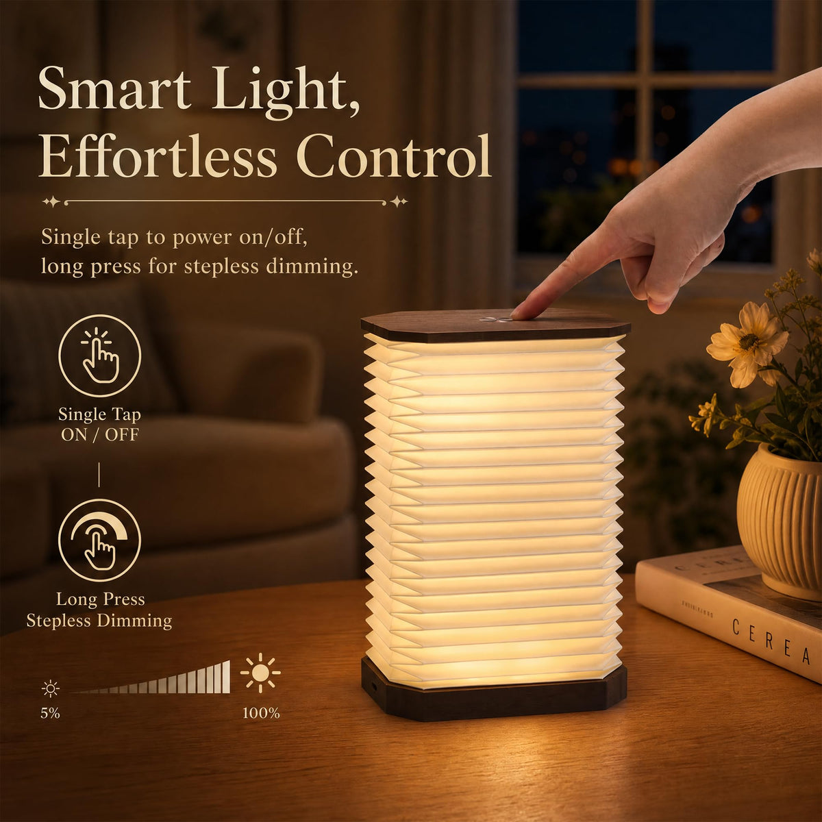 Folding Accordion Lamp Portable Paper Lamp Japanese Lantern - Ba suns Official Imagery - 7