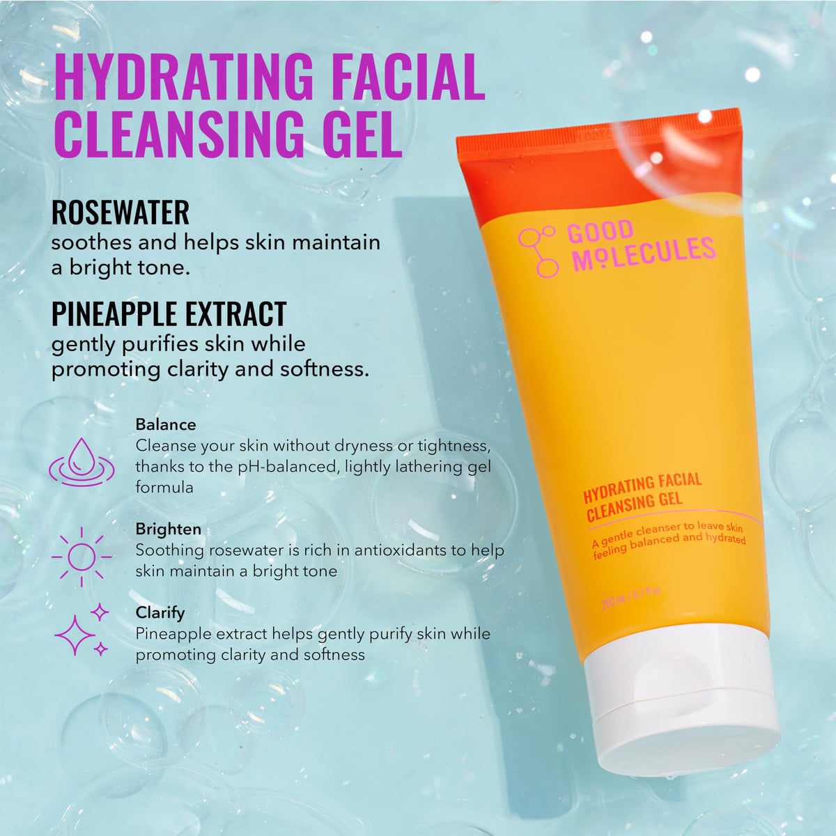 Good Molecules Cleanse Tone Moisturize Skincare Set - Good Molecules Official Imagery - 4