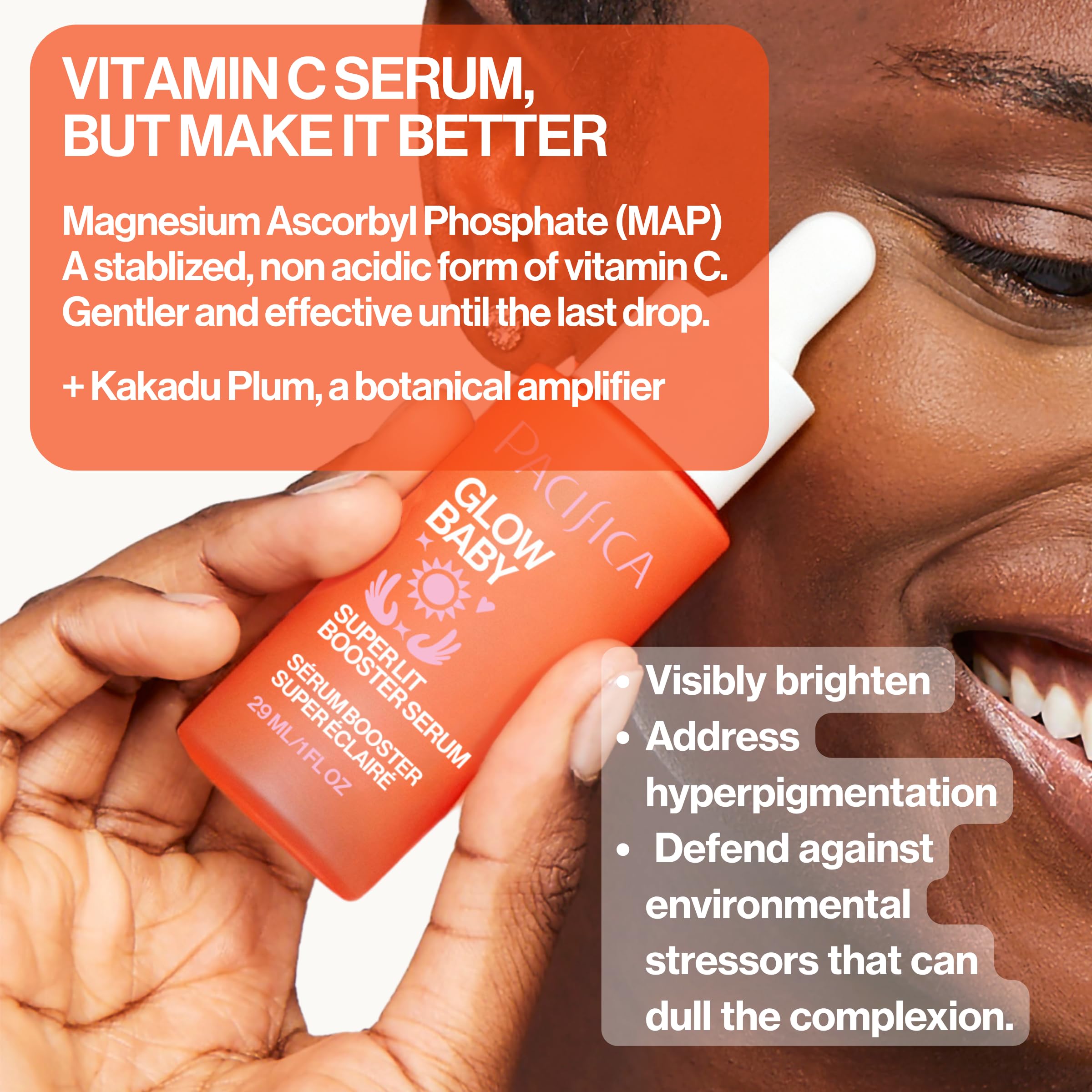 Pacifica Vitamin C Serum for Face – Glow Baby Brightening Facial - Pacifica