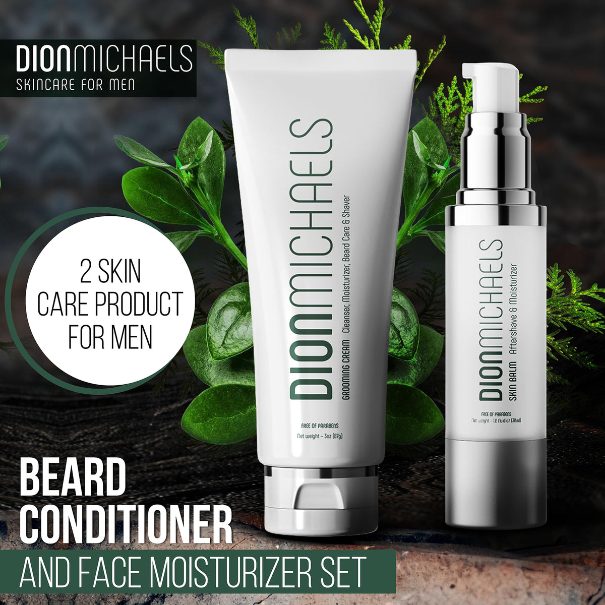 2 Pack Shaving Set 4 in1 Grooming and Shave Cream 2 in 1 - Dion Michaels Official Imagery - 3