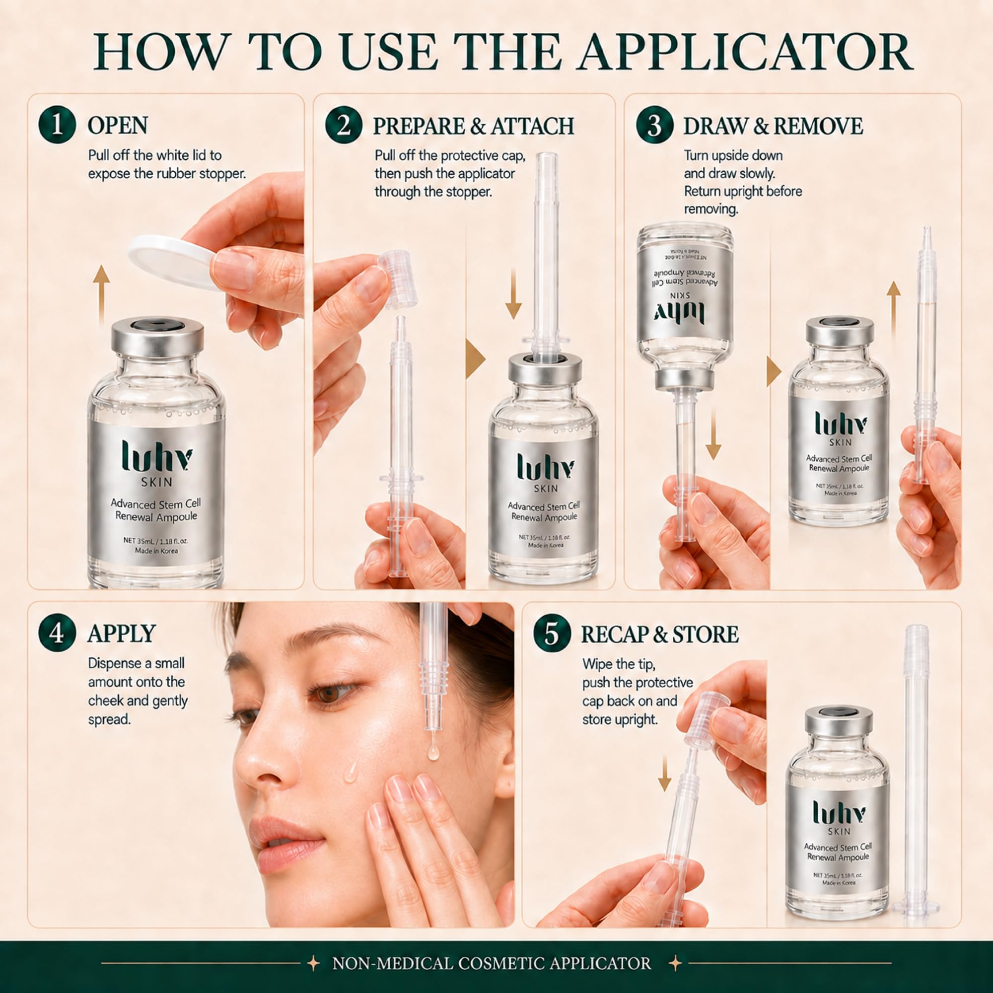 Stem Cell Serum for Face - LUHV Skin Official Imagery - 6