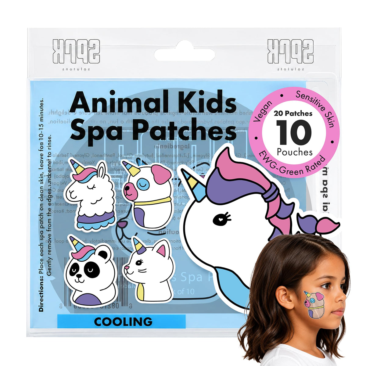 Unicorn Kids Face Masks Skincare Set Organic Vegan Kid Safe - Sprk Naturals Official Imagery - 7