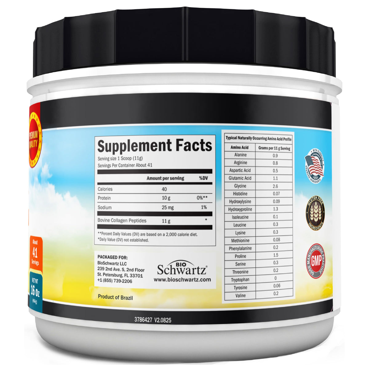 Collagen Peptides Powder for Women and Men 16oz 41 Servings - BioSchwartz Official Imagery - 7