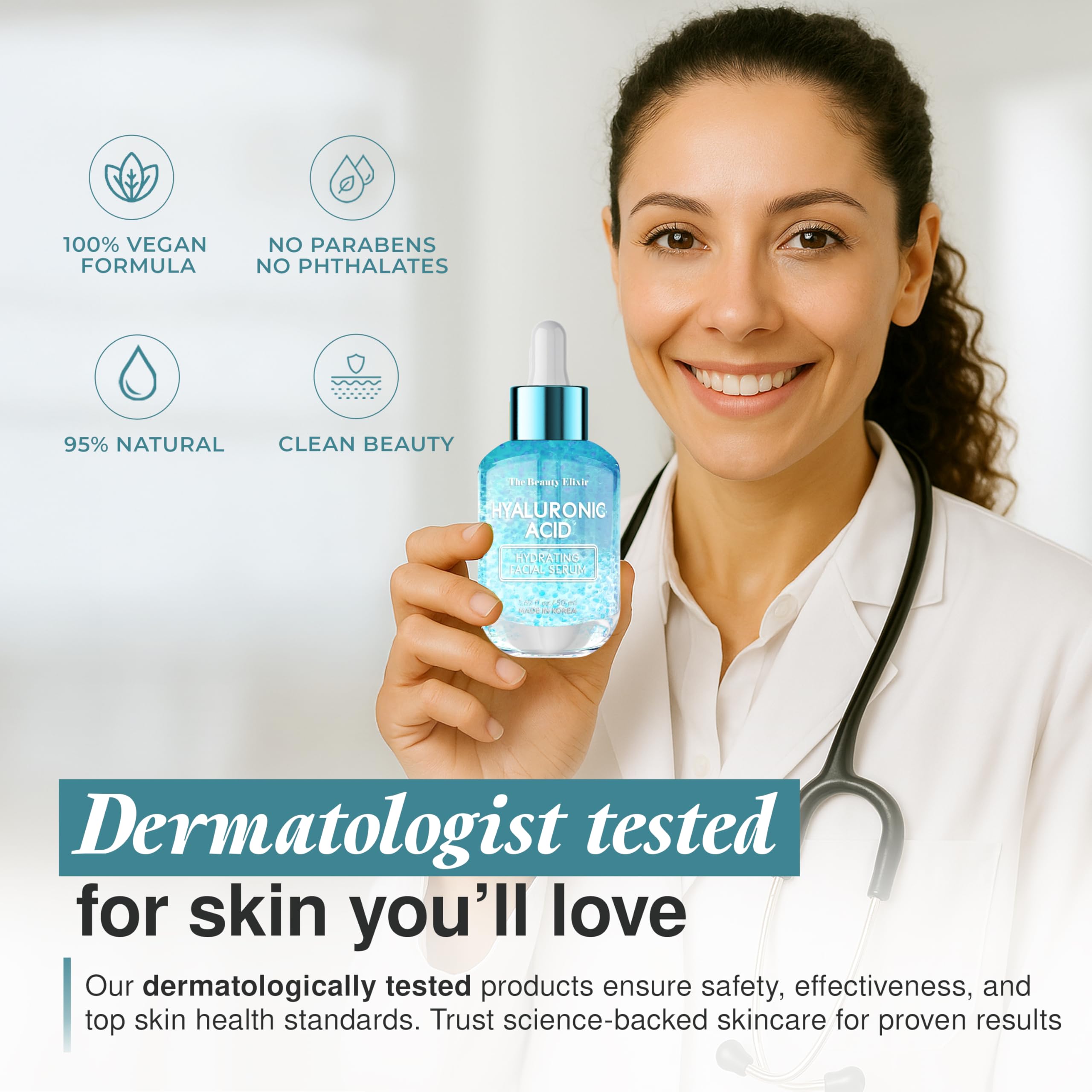 The Beauty Elixir Hyaluronic Acid Serum For Face - The Beauty Elixir