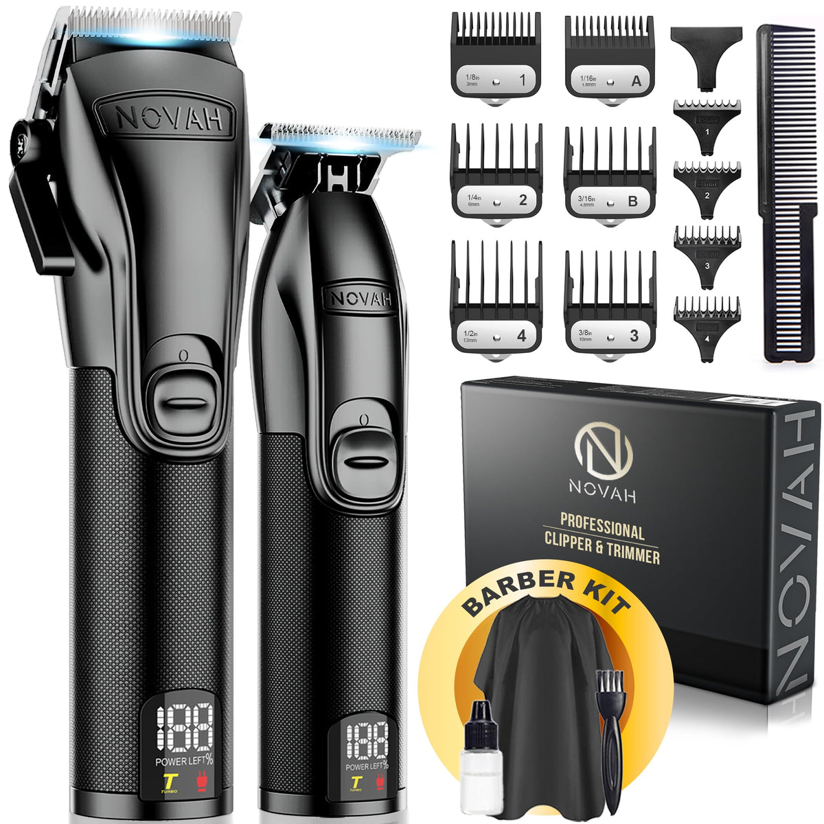 Novah Professional Hair Clippers for Men Professional Barber - NOVAH Grooming Official Imagery - 2