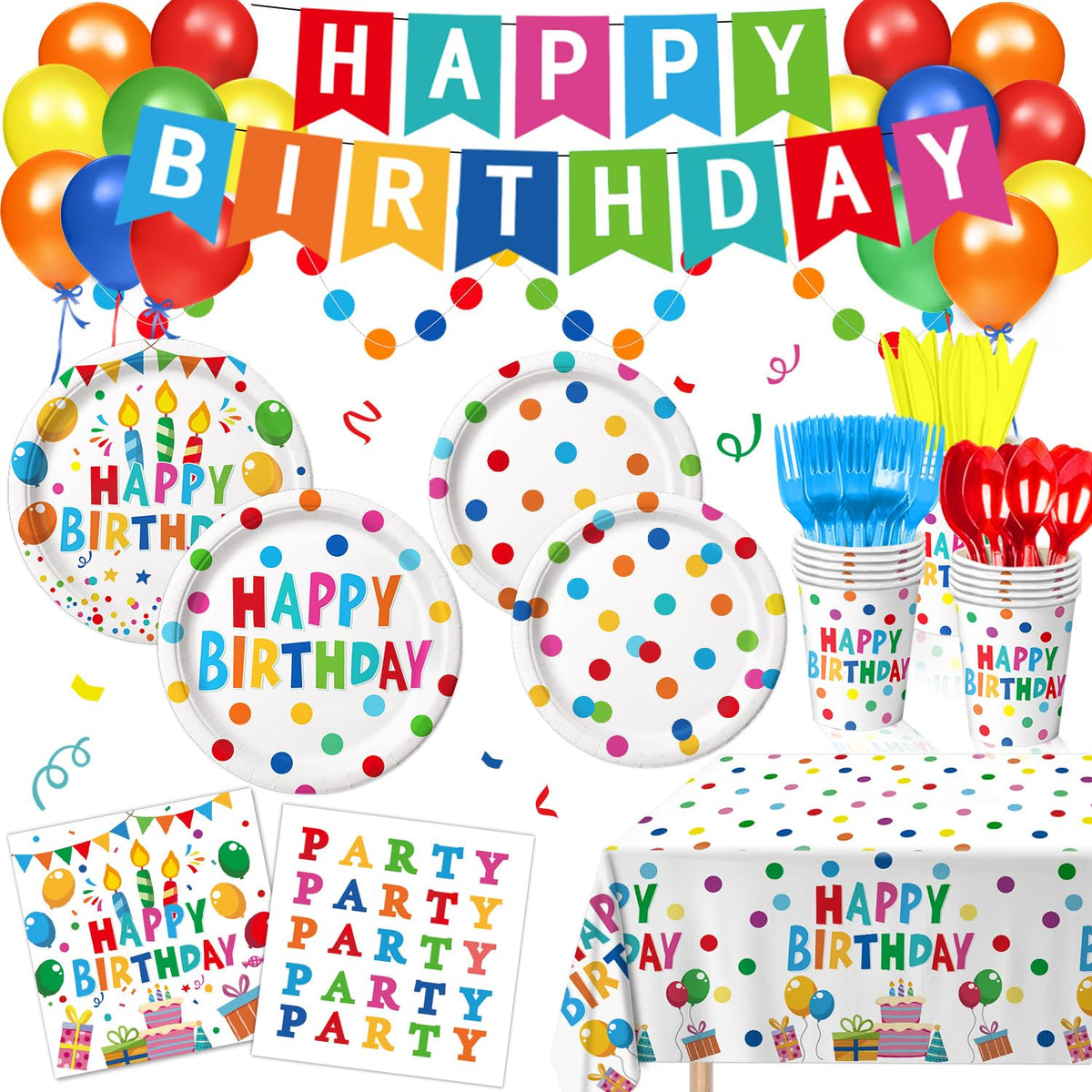 Happy Birthday Decorations - LINHAXM Official Imagery - 1