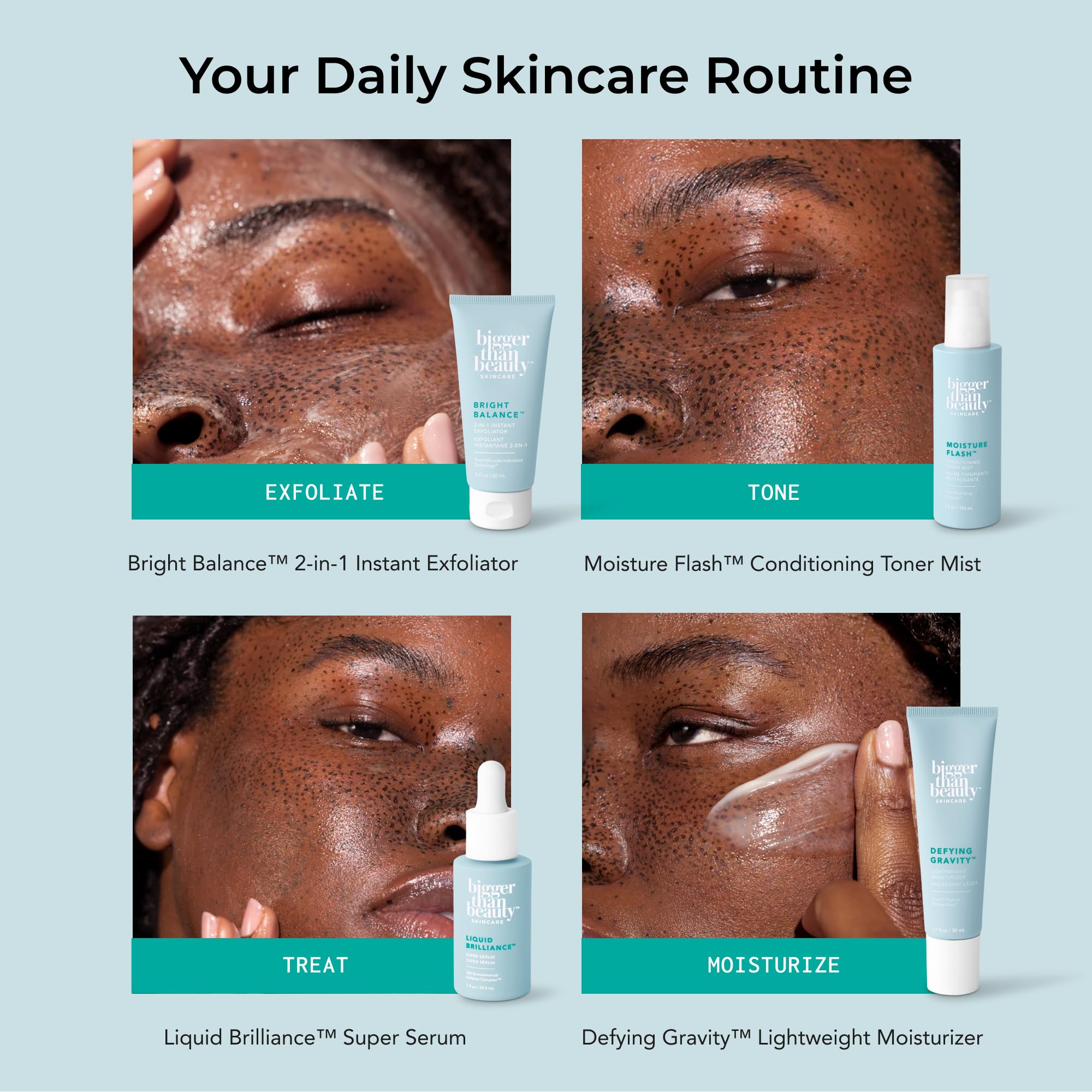 Bigger Than Beauty Bright Balance 2-in-1 Exfoliator, Vegan - Bigger Than Beauty Skincare