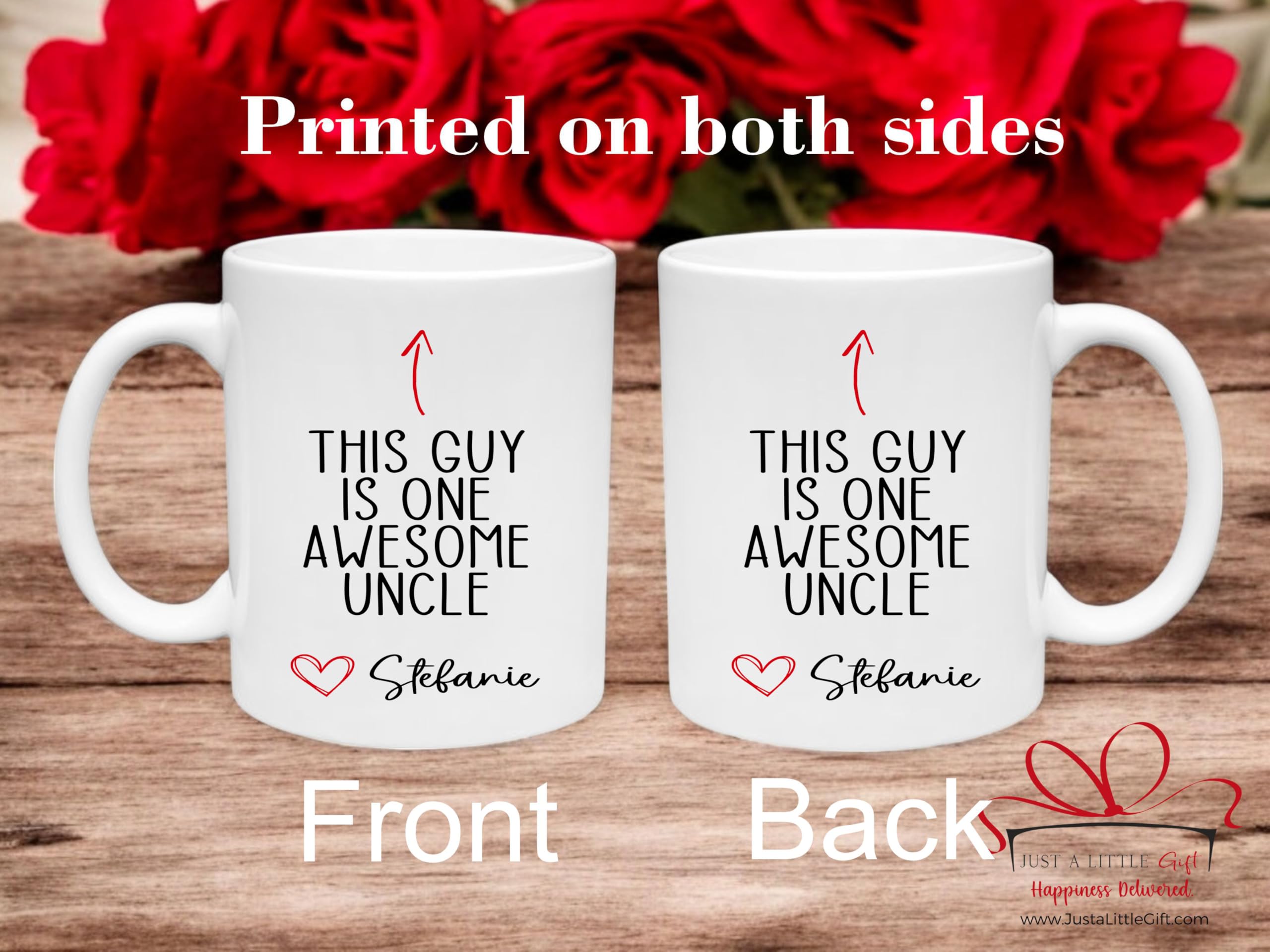 Handmade This Guy Is One Awesome Uncle Coffee Mug, Personalized Gift f - View 4
