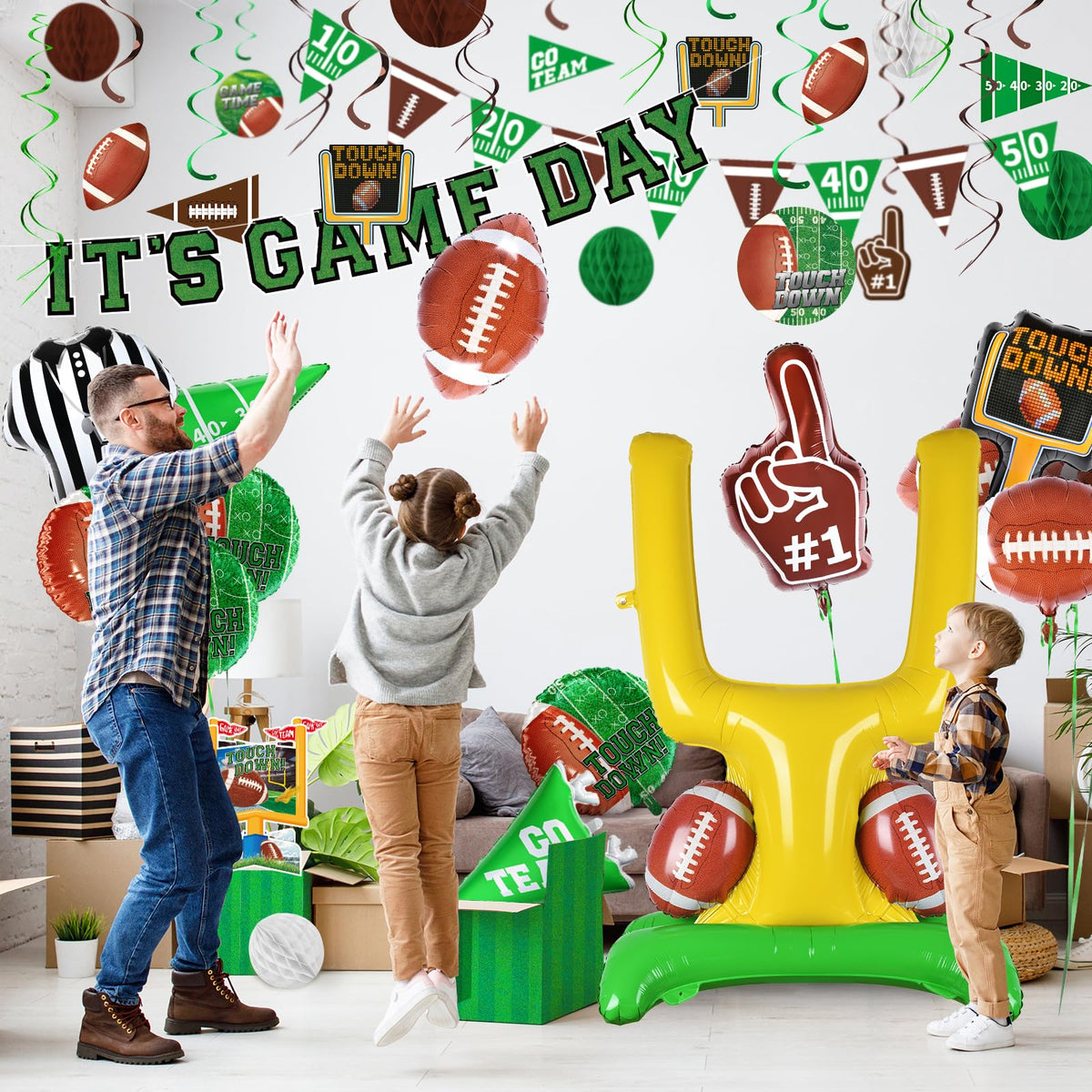 Football Party Decorations Kit Tailgate Football Birthday - Gatherfun Official Imagery - 8