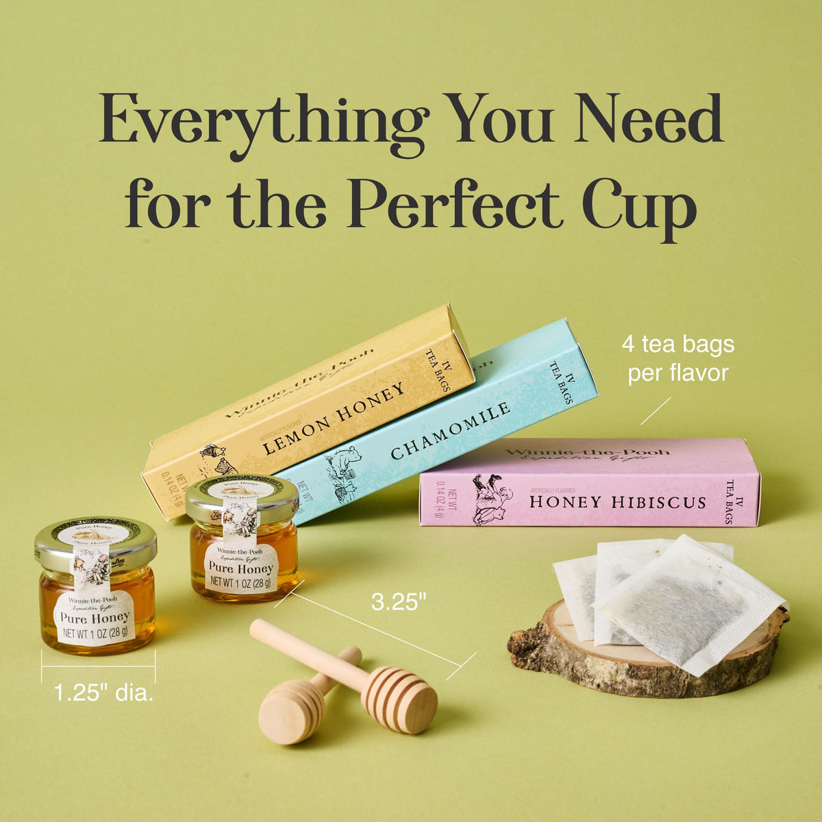 Winnie the Pooh Tea Honey Gift Set 12 Tea Bags 2 Honey Jars - Thoughtfully Official Imagery - 4