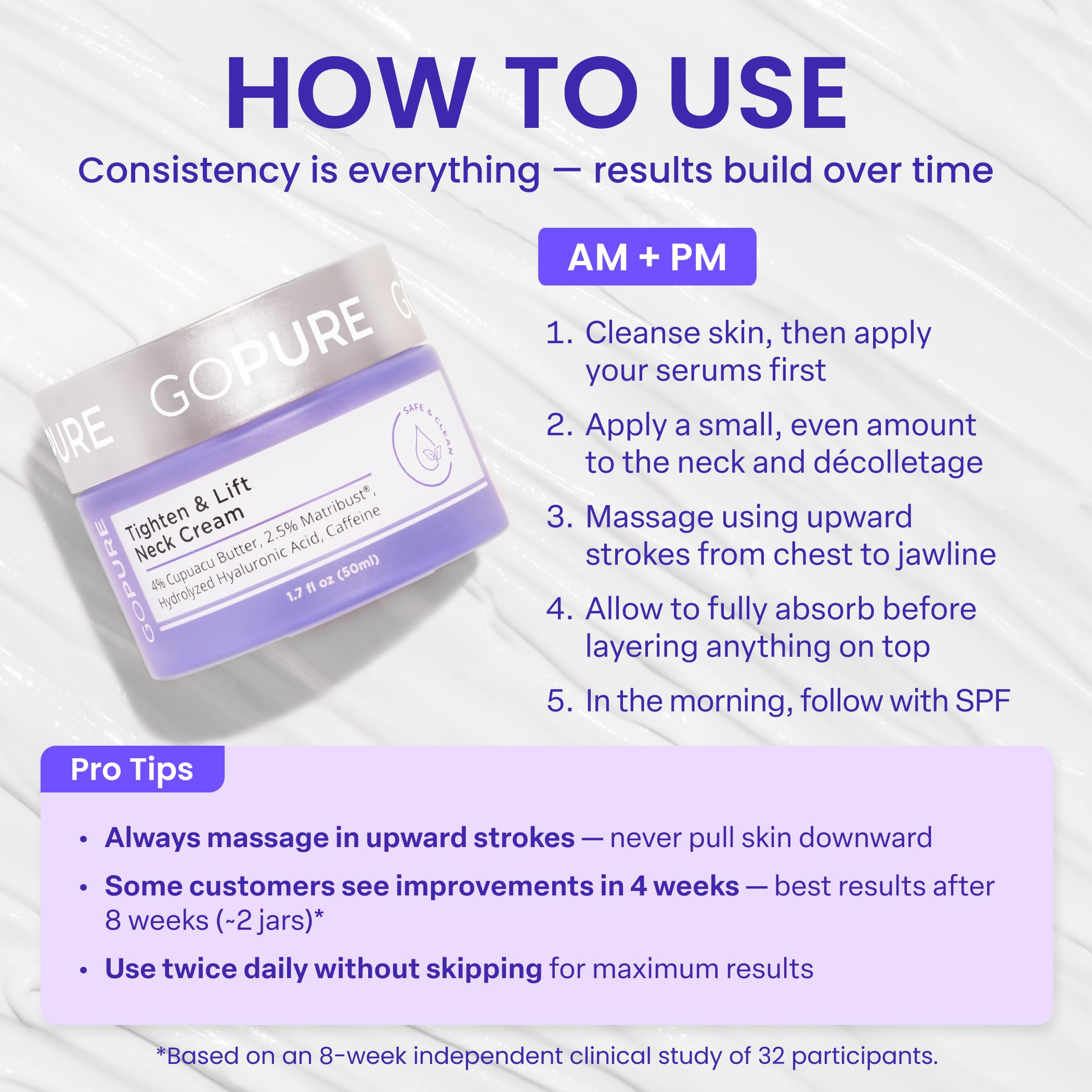goPure Tighten Lift Neck Chest Moisturizer Cream for Visibly - goPure Official Imagery - 5