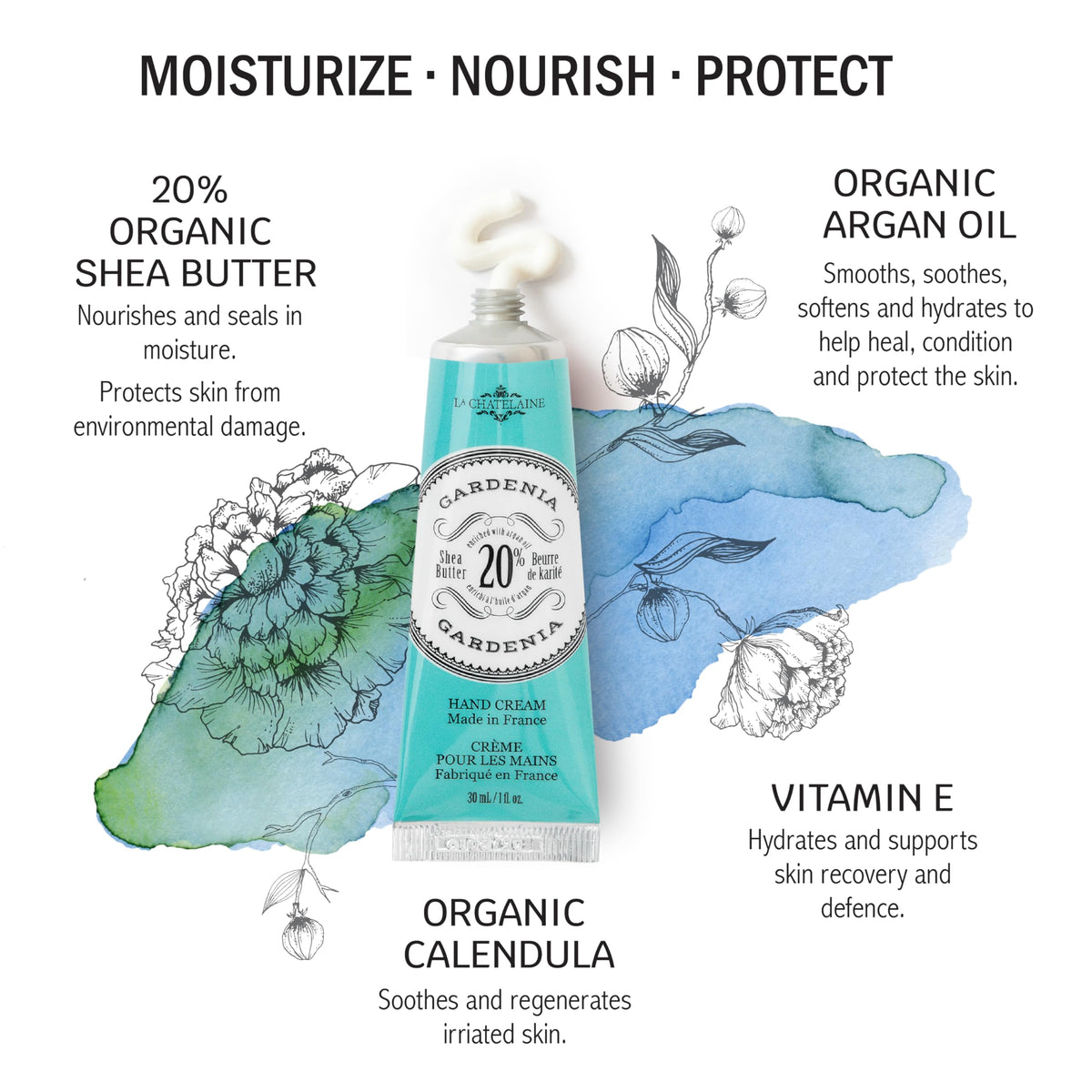 La Chatelaine Gardenia Triple Milled Bar Soap and 20 Shea - La Chatelaine Official Imagery - 4