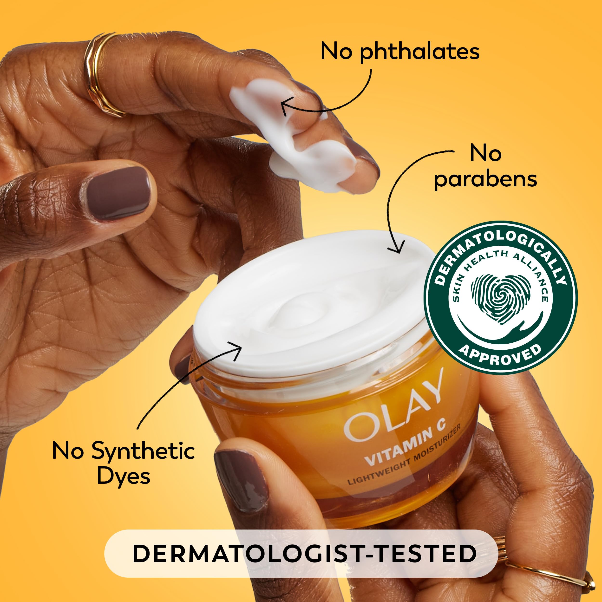 Olay Vitamin C Face Moisturizer, Brightening Cream for Women, - Olay