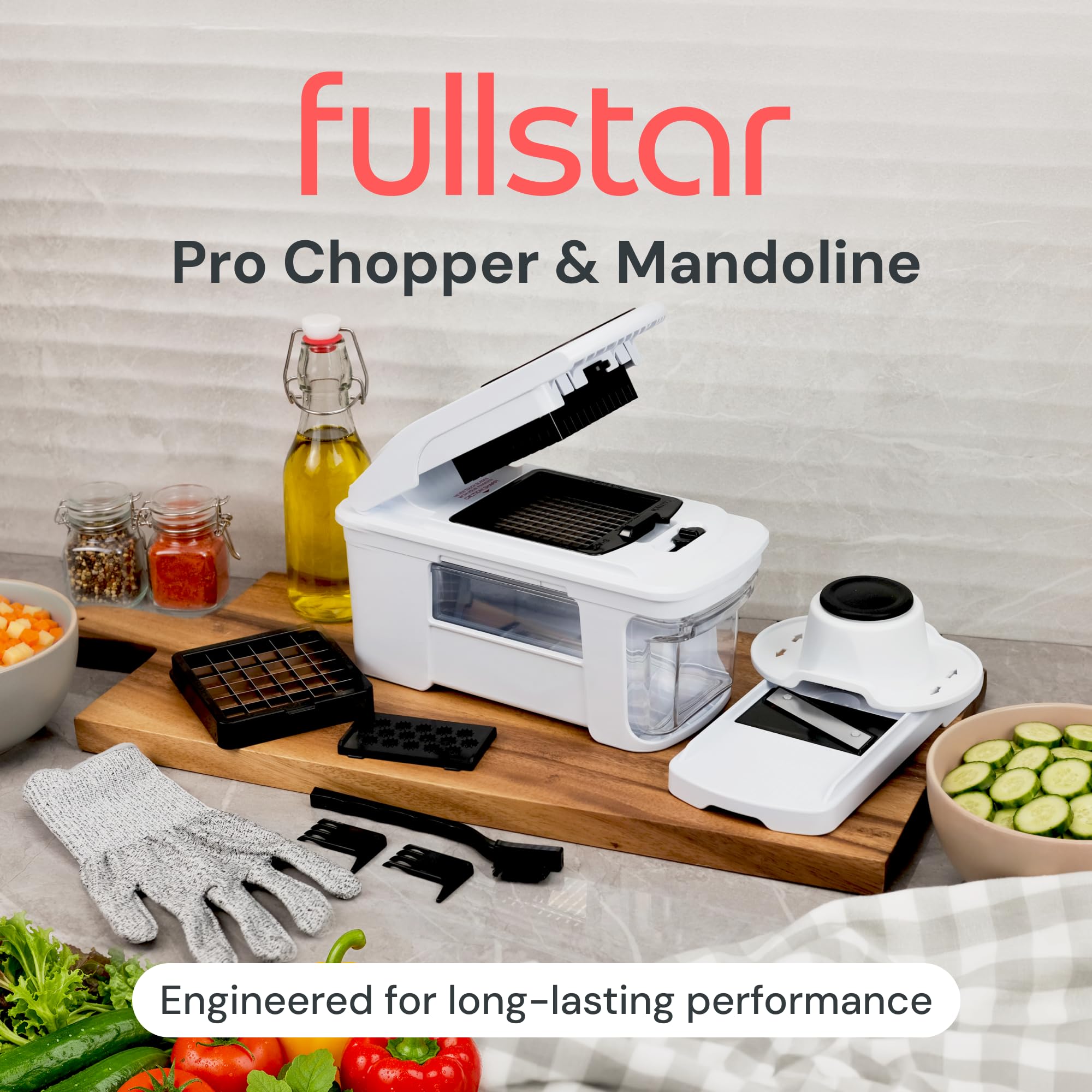 Fullstar Pro XL Vegetable Chopper & Mandoline Slicer w Pull-Out C by fullstar - Angle View 3