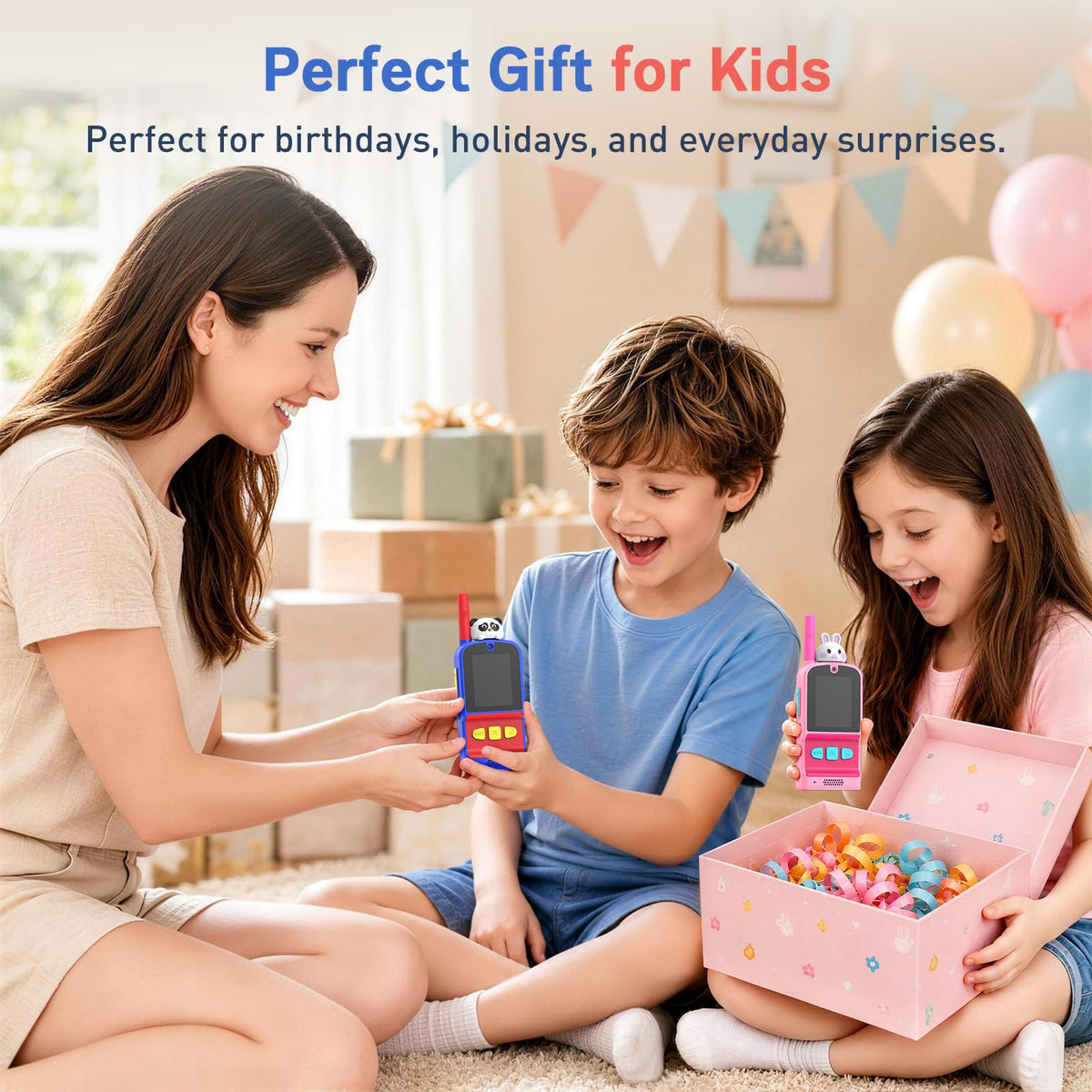 Video Walkie Talkies for Kids 2 Pack Gift for Ages 3 12 Girl - MarsBus Official Imagery - 5