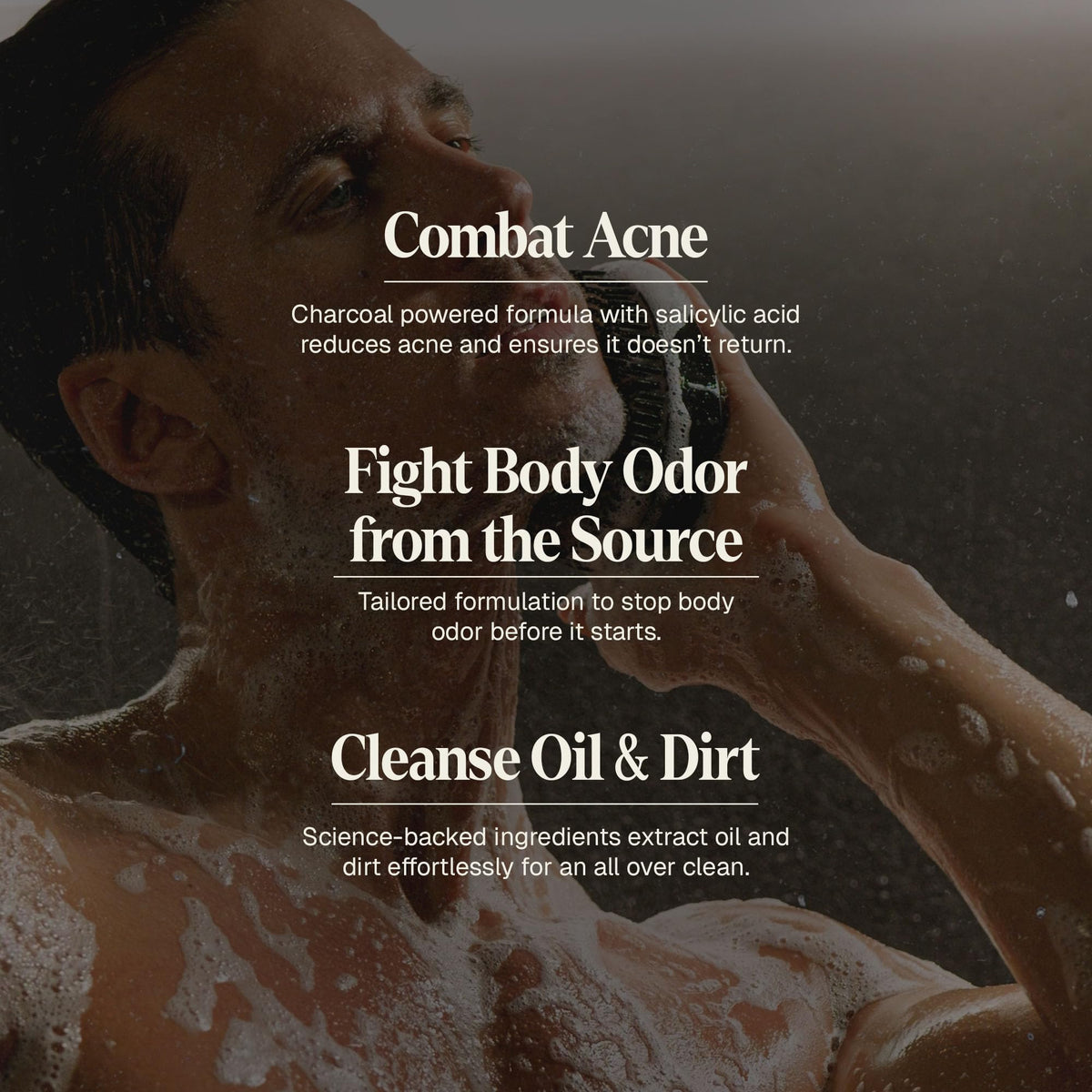 Black Wolf Salicylic Acid Body Wash for Men - Black Wolf Official Imagery - 4